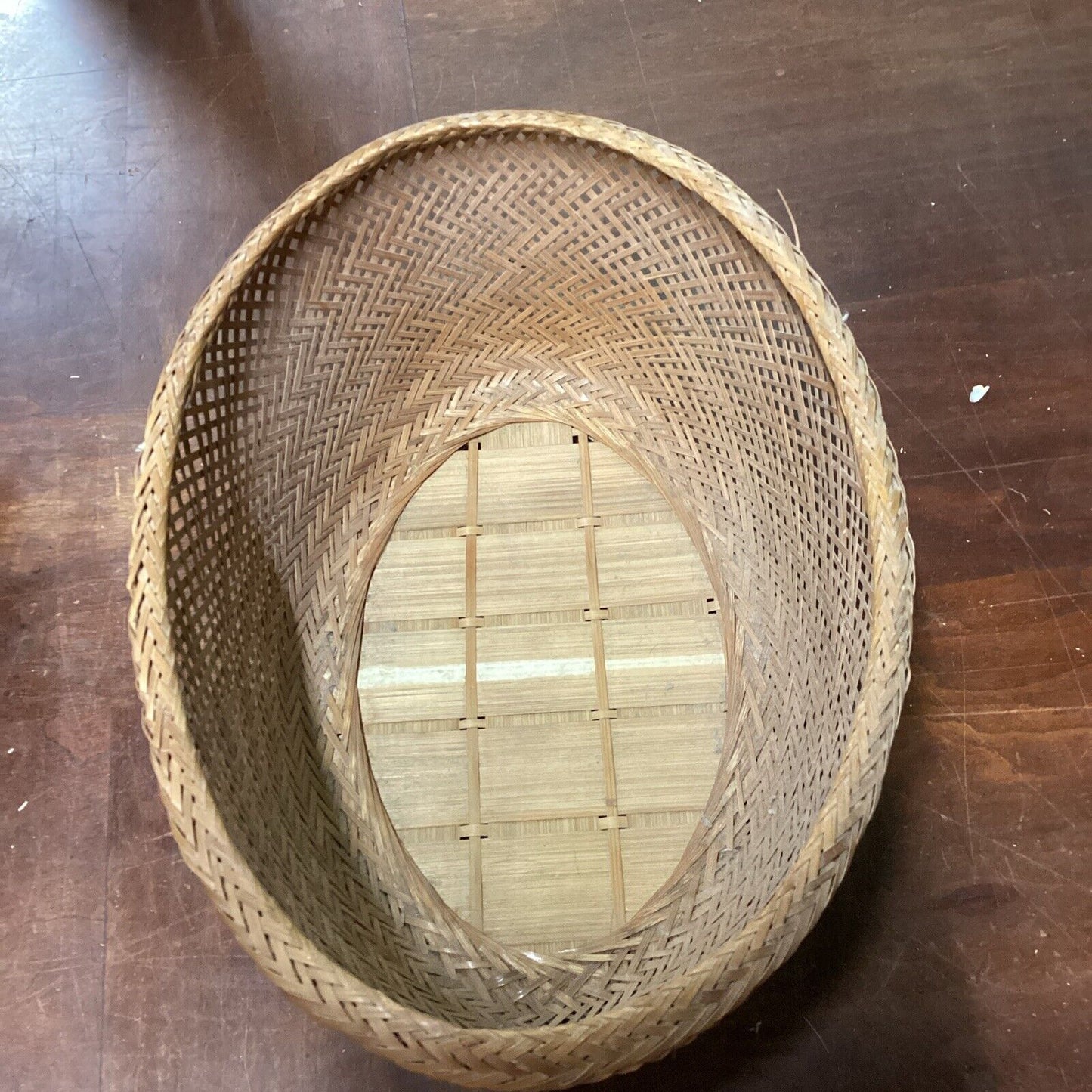 Lot Of 5 Woven, Wicker, Rattan, Wooden Baskets