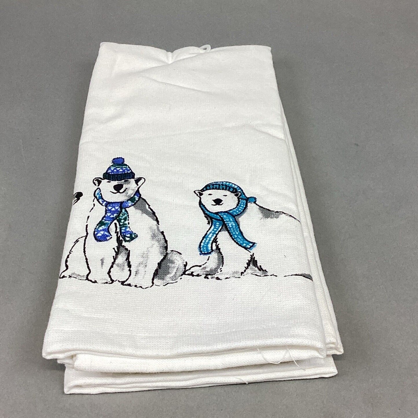 2 Balsam & Fir Polar Bear Kitchen Towels, 1 Northwoods Terry Kitchen Towel