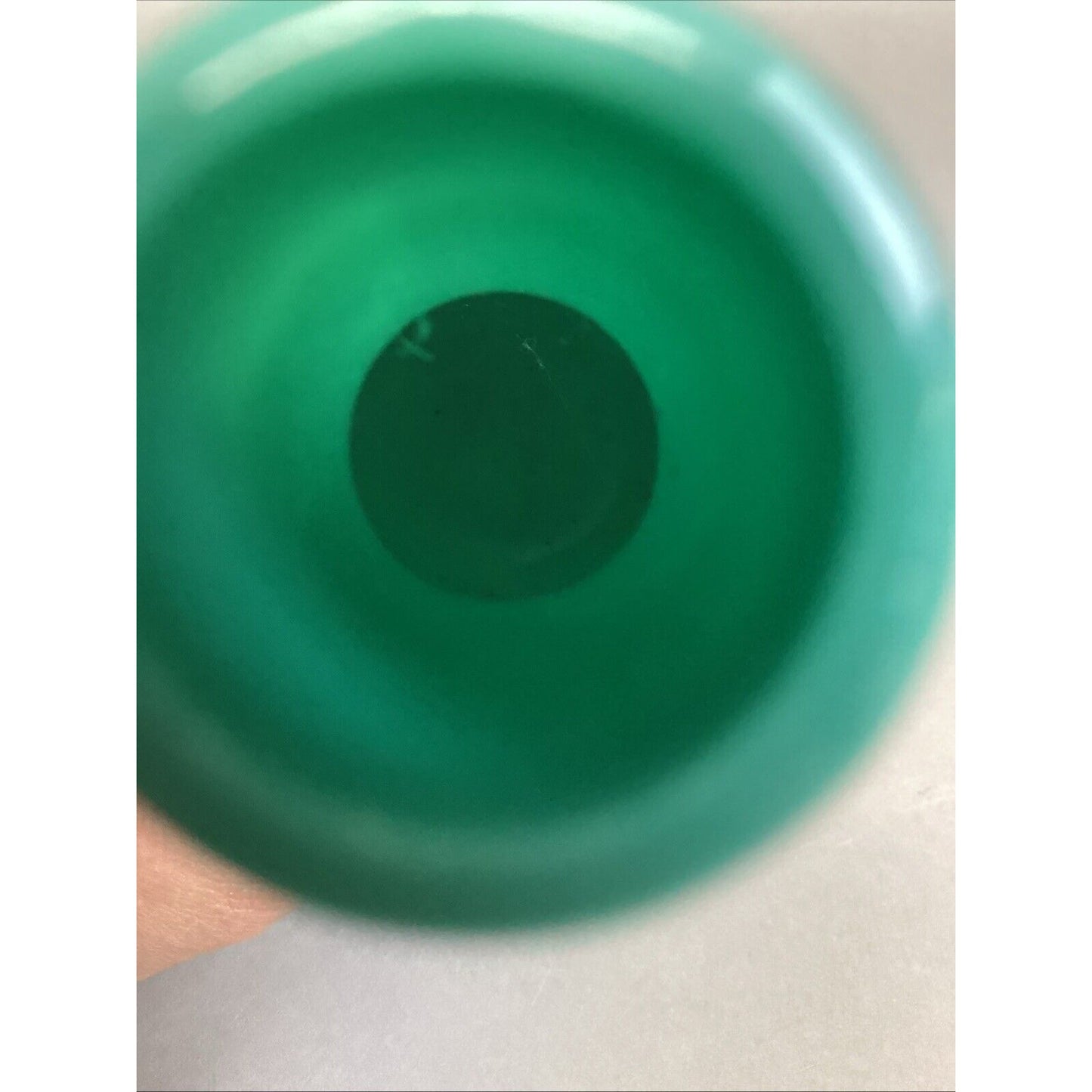 Light Aqua Glass Vase - 6.25”