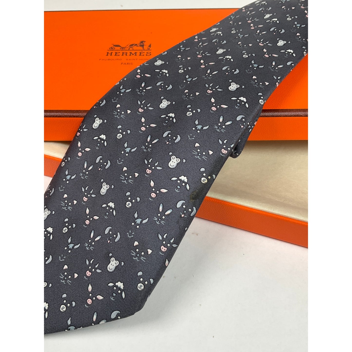 Men’s Hermès Whimsical Animal Tie REF: 5472 FA | No Box