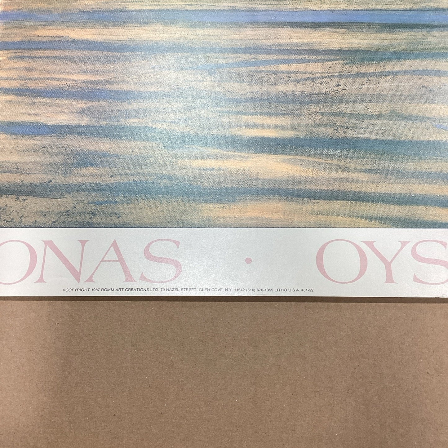 1987 William Jonas Oyster Bay Art Print - 39.5x30”