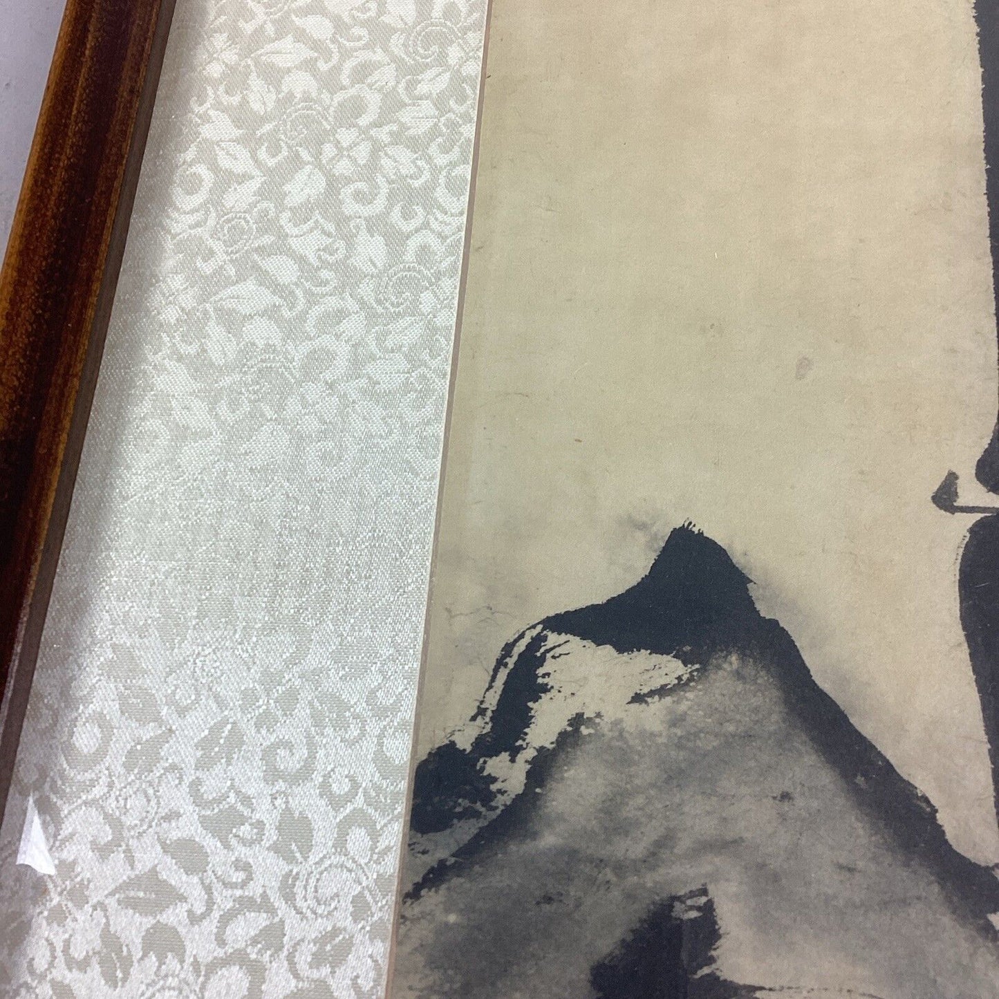 Vintage Chinese Painting On Silk - Bamboo - Framed - 21x16