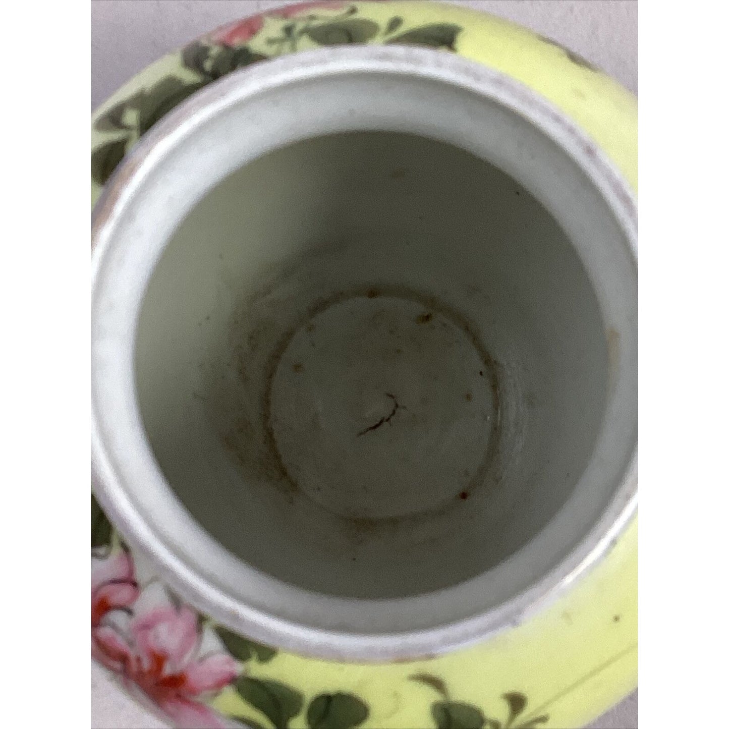 Vintage Hand Painted Floral Japanese Porcelain Vase - 4.25”