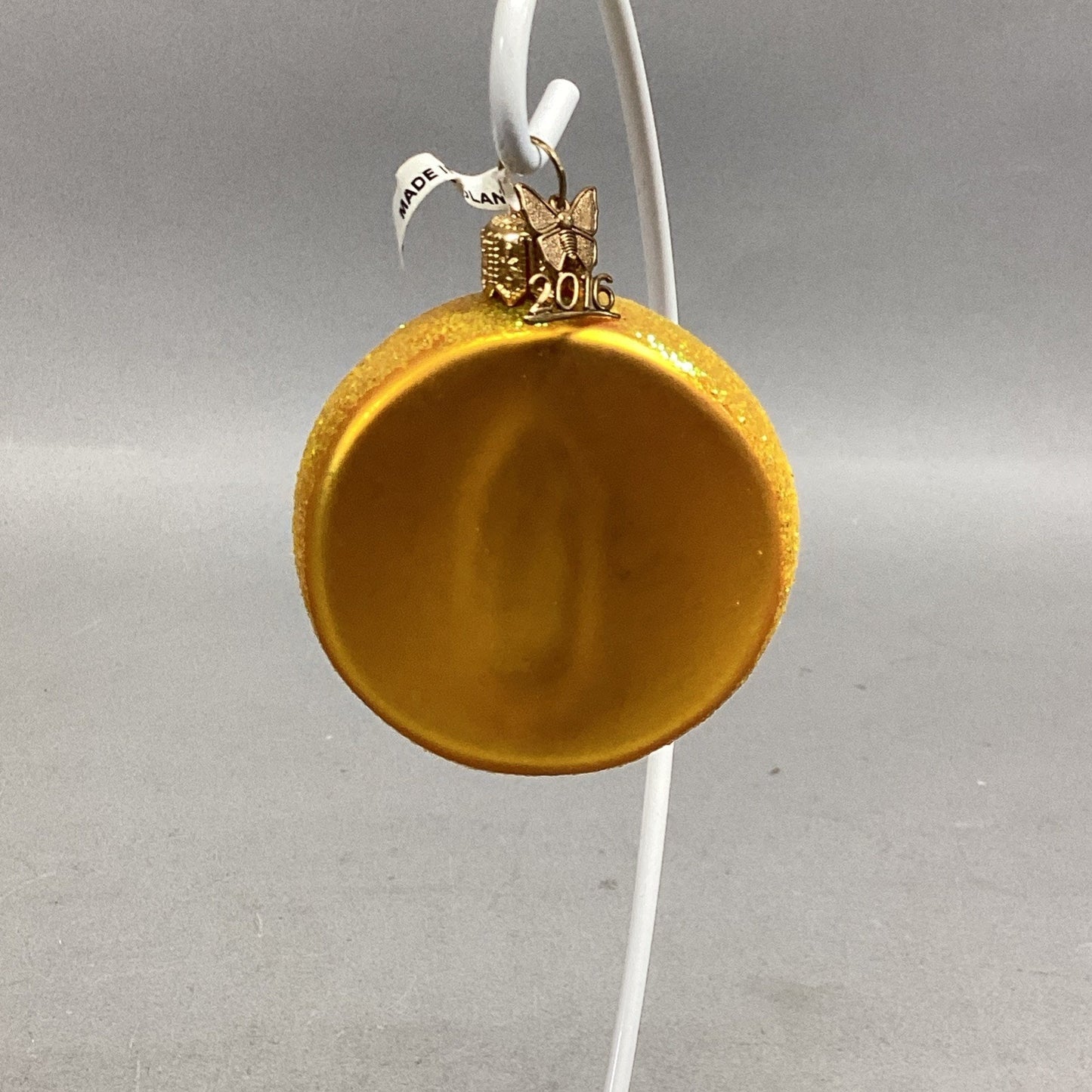 2016 Glass Emoticon Smiley Face With Hearts Ornament