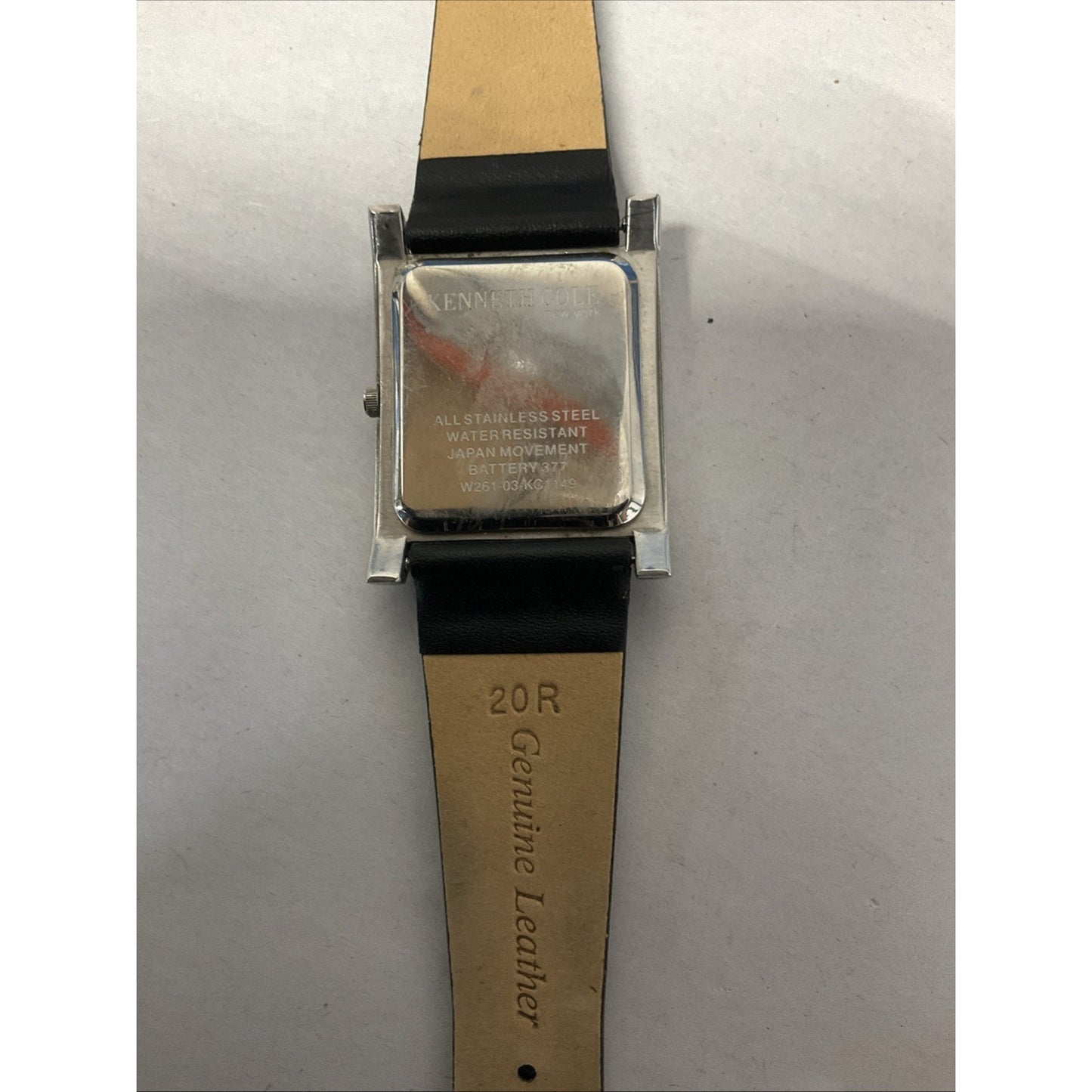 Kenneth Cole Woman’s Watch KC1149 Square -Black Band - Needs Battery