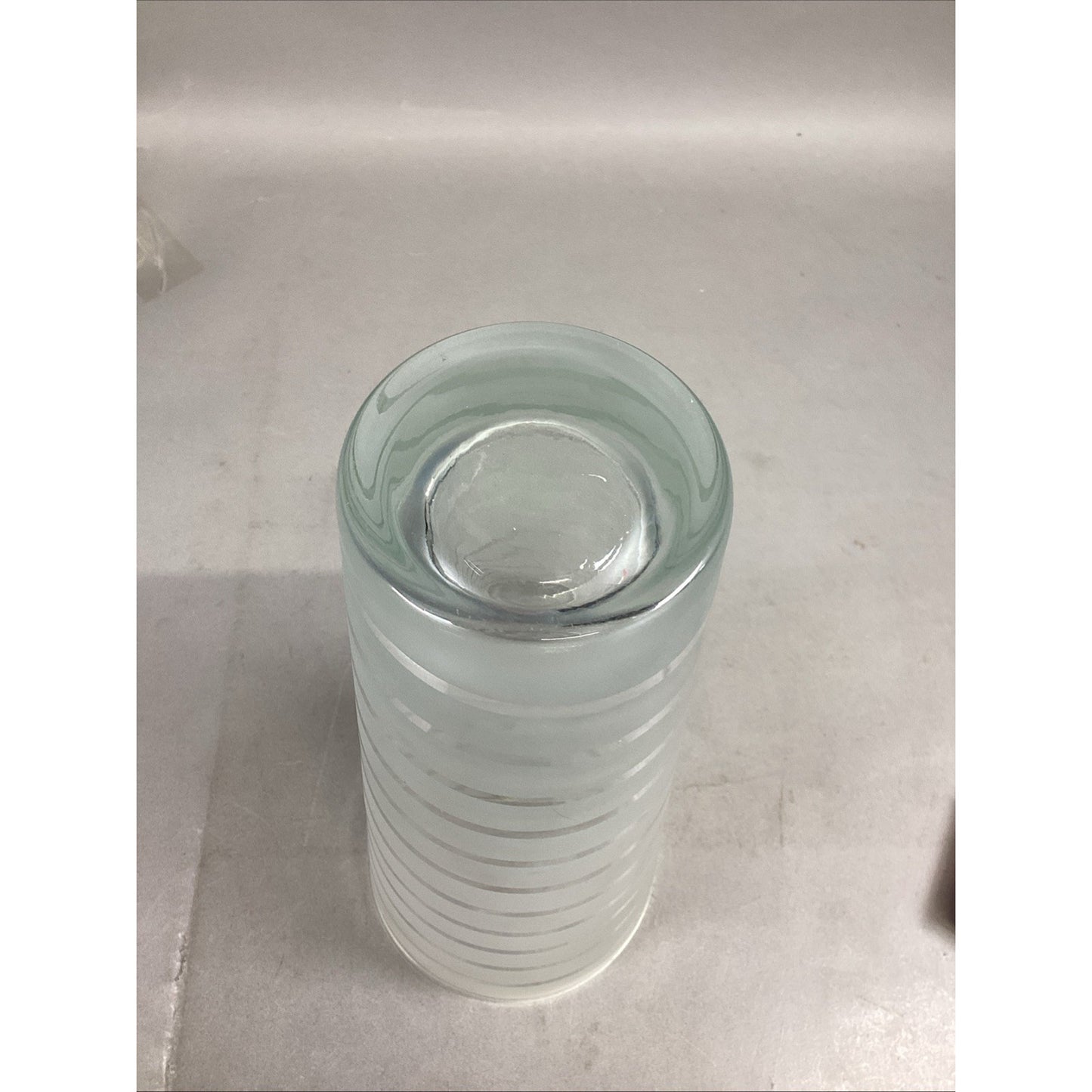 Large Glass Striped Vase - 13 1/4”H