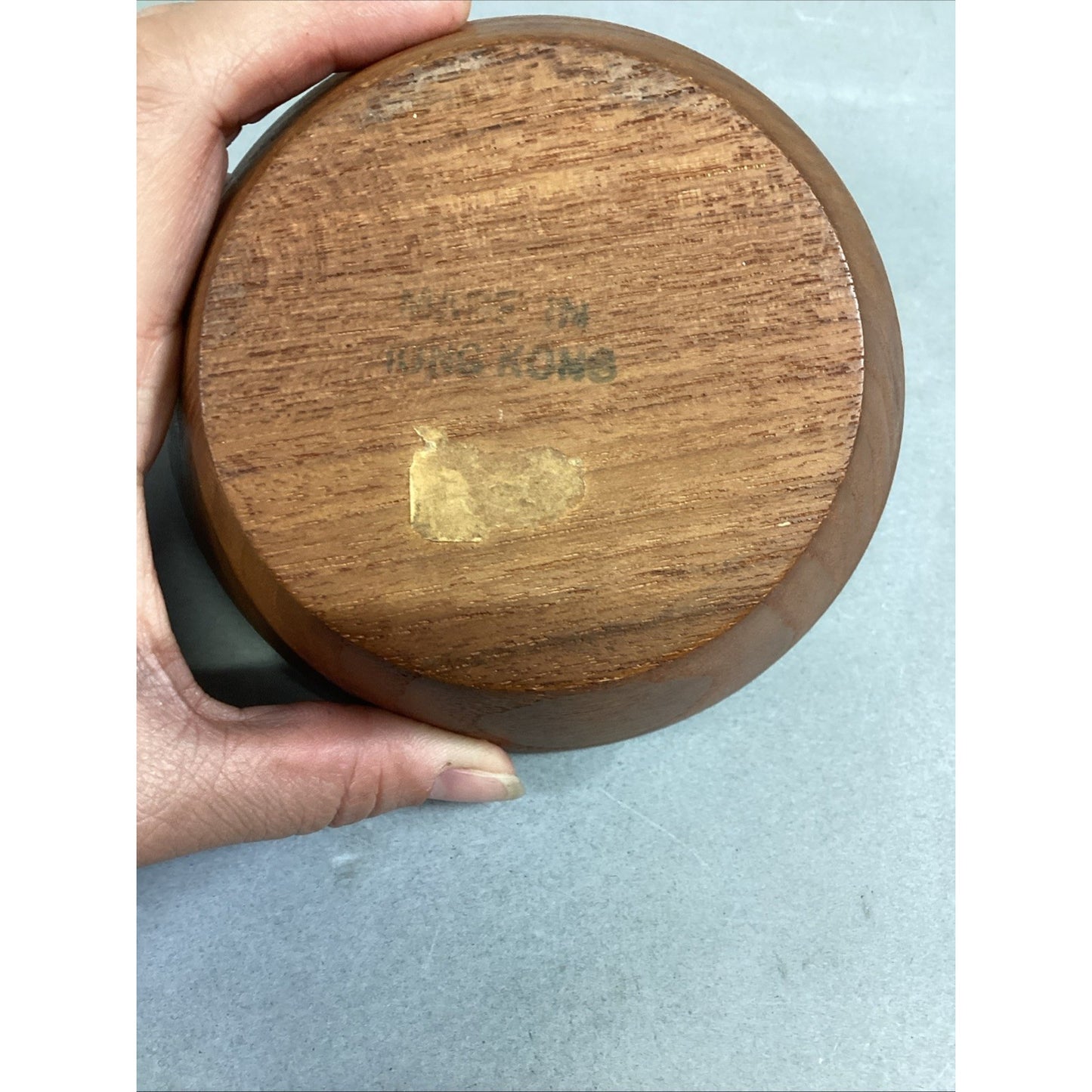 Set Of 3 - Teak Serving Platter- Round Serving Platter And Small Bowl