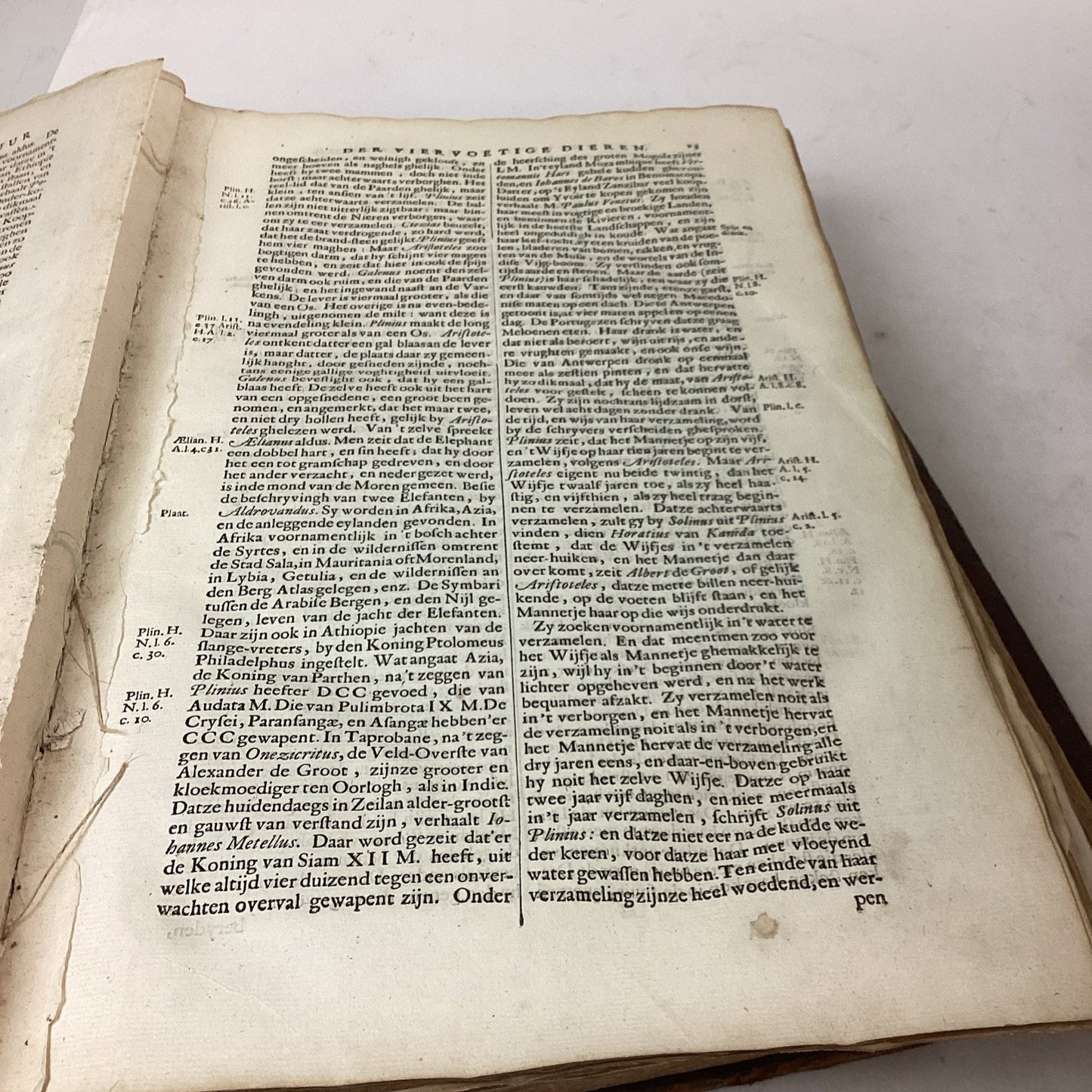 Antique 1660? Dutch Book - J. Jonston’s - Description Of The 4 Footed Animals