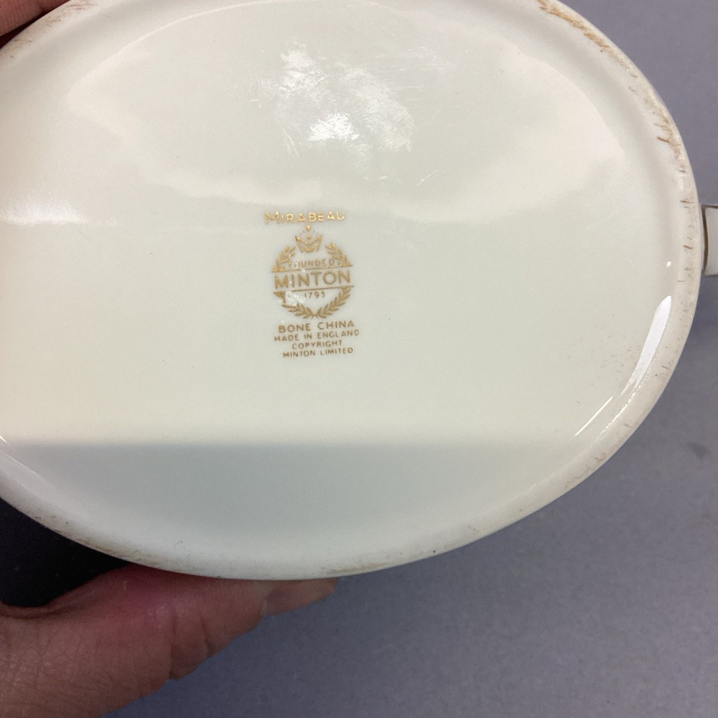 Minton Mirabeau Bone China Sugar Bowl & Creamer Set - Made In England