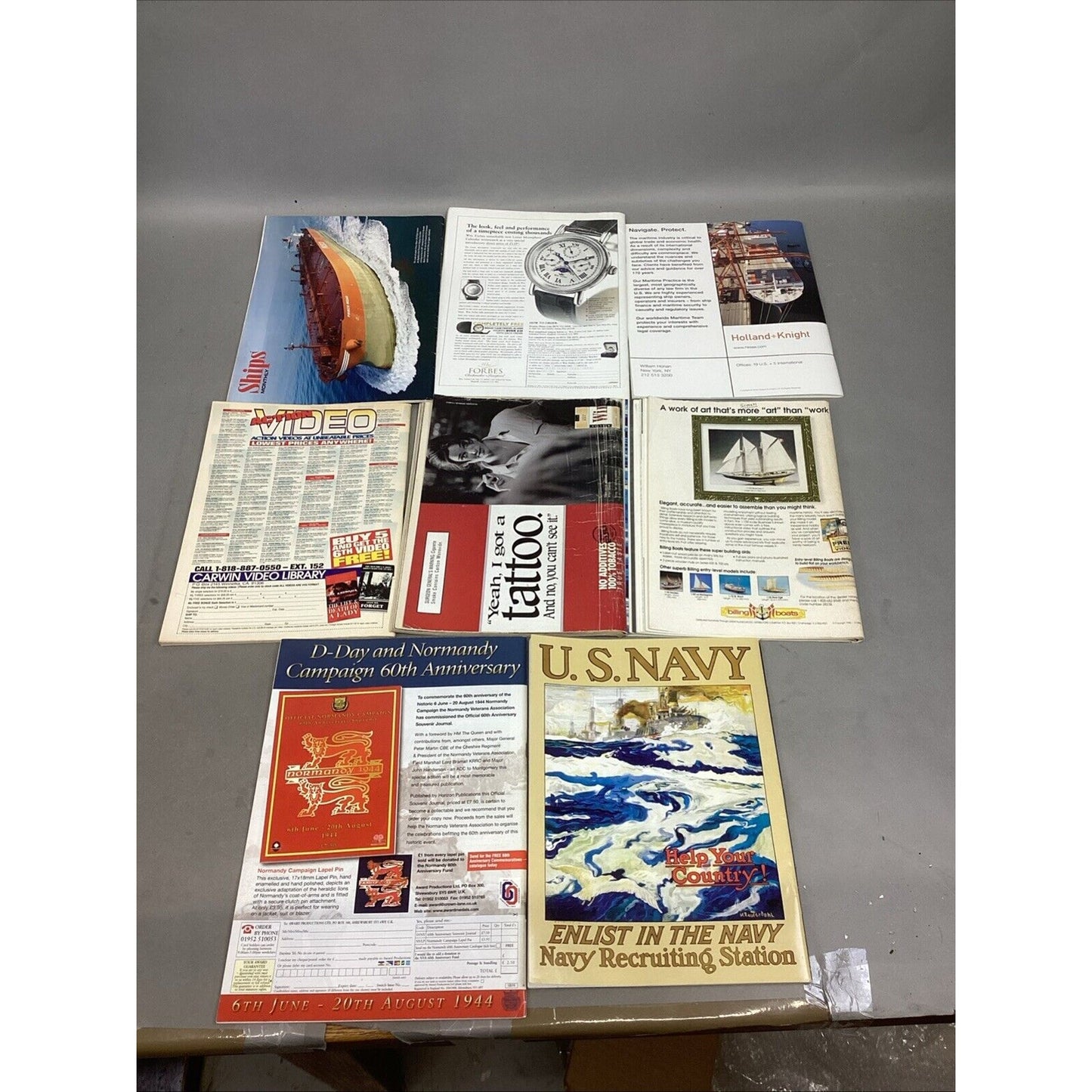 Lot Of 8 Ship Magazines - Ships, Seaport, Liners At War, Sea Breezes, Sea Classi