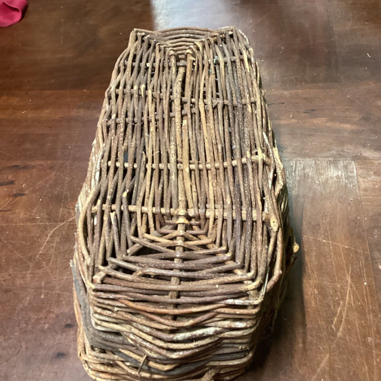 Lot Of 5 Woven, Wicker, Rattan, Wooden Baskets