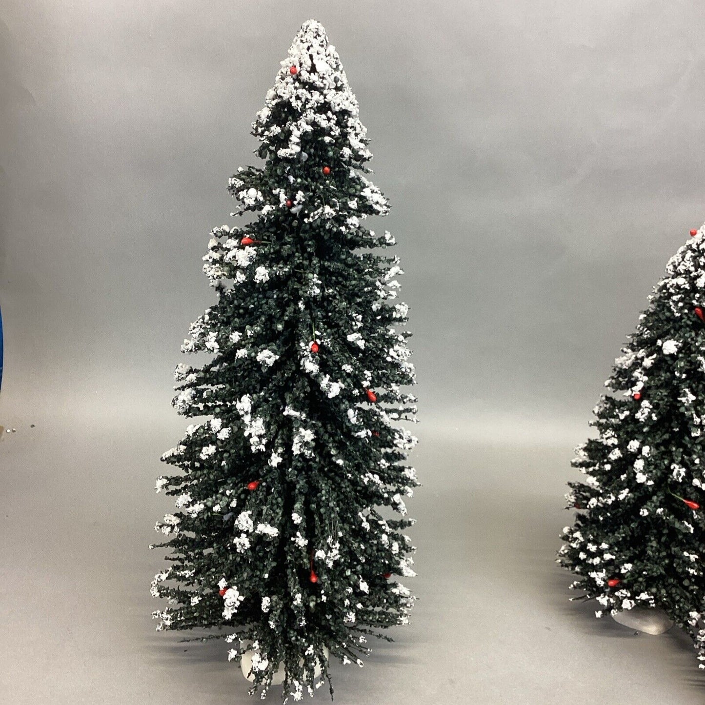 Set Of 3 Byers Choice Snow Capped Christmas Trees