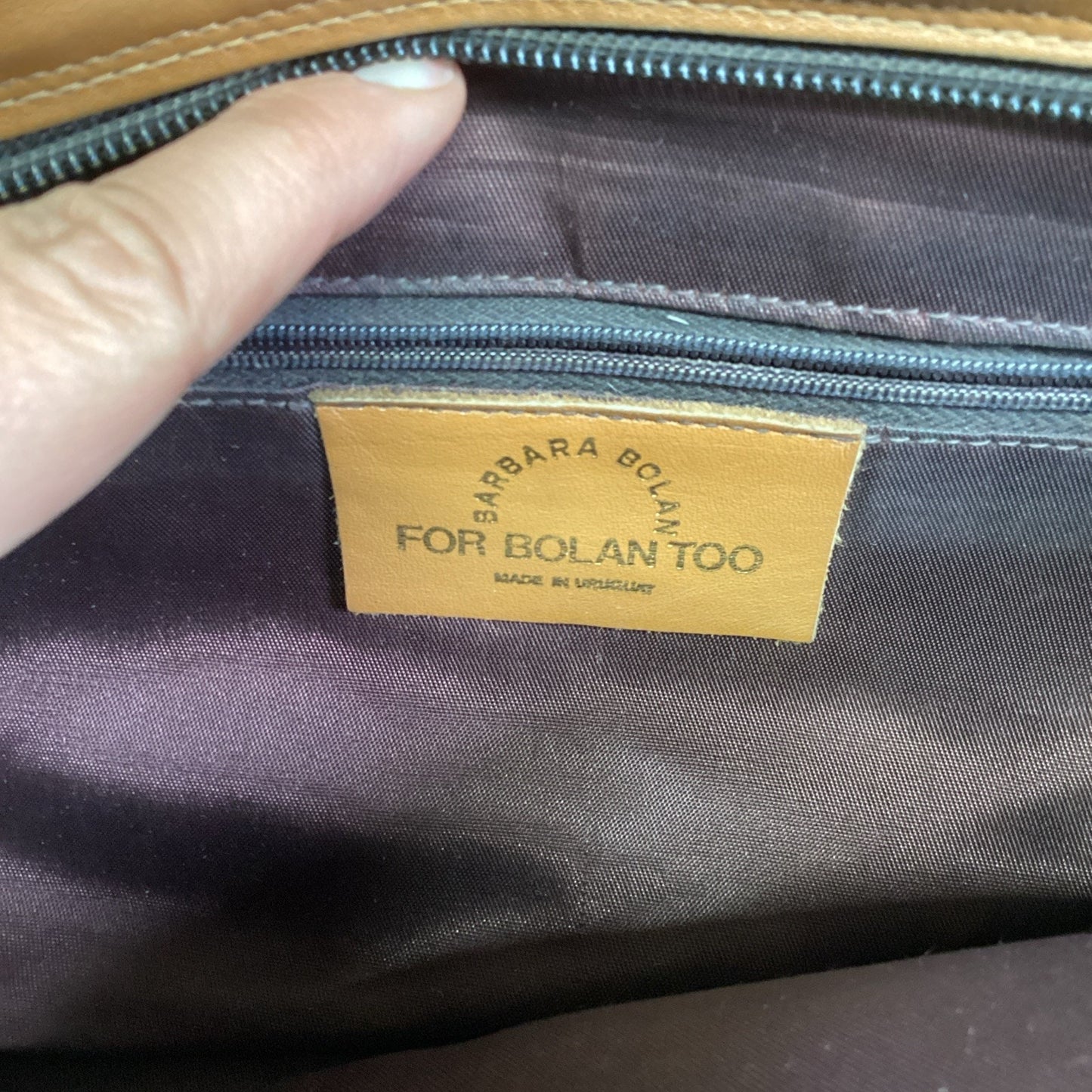 Vintage Barbara Bolan Leather Toiletry Bag Or Handbag