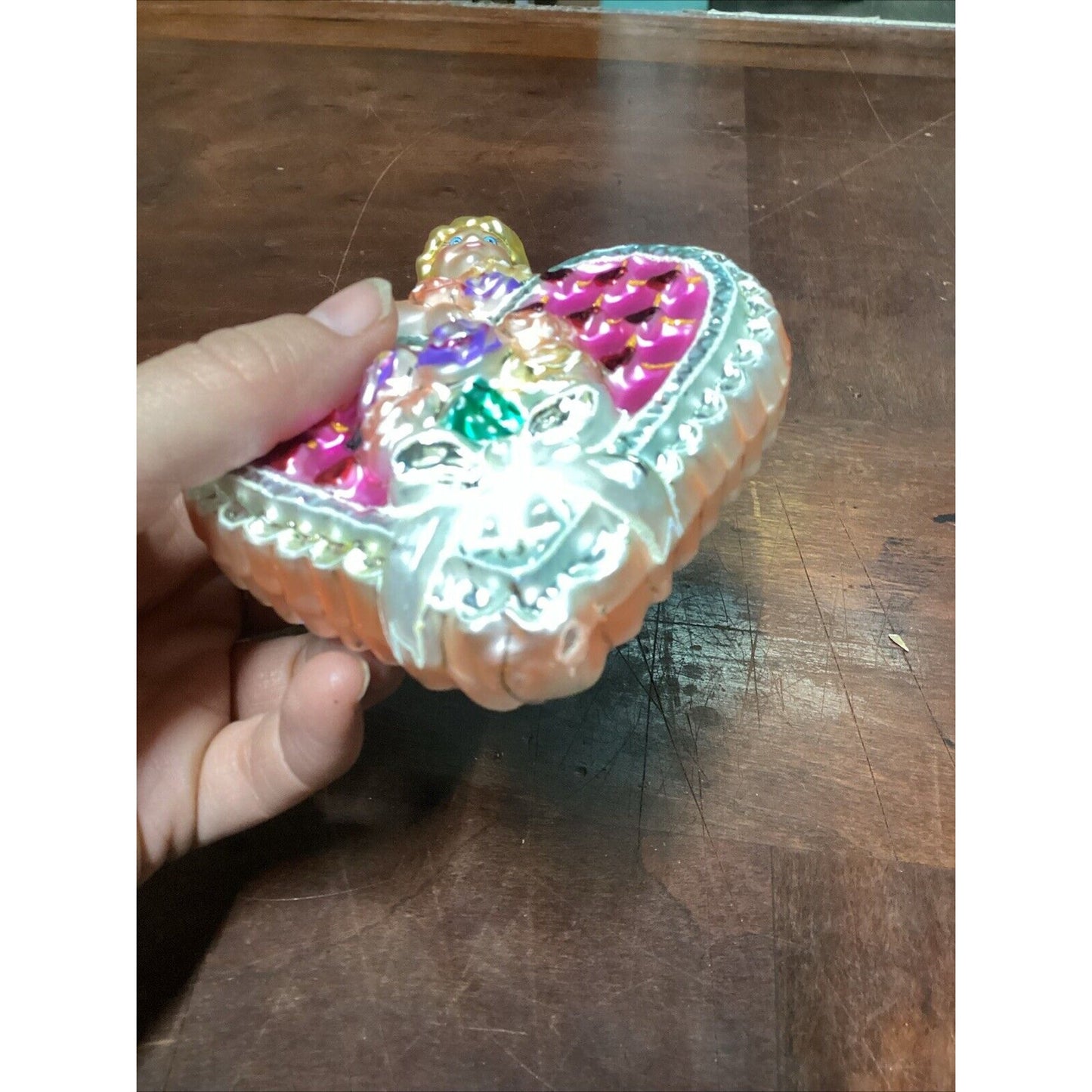 RADKO 'CUPID'S SURPRISE' Feb 2002 Ornament of Month - Broken Top