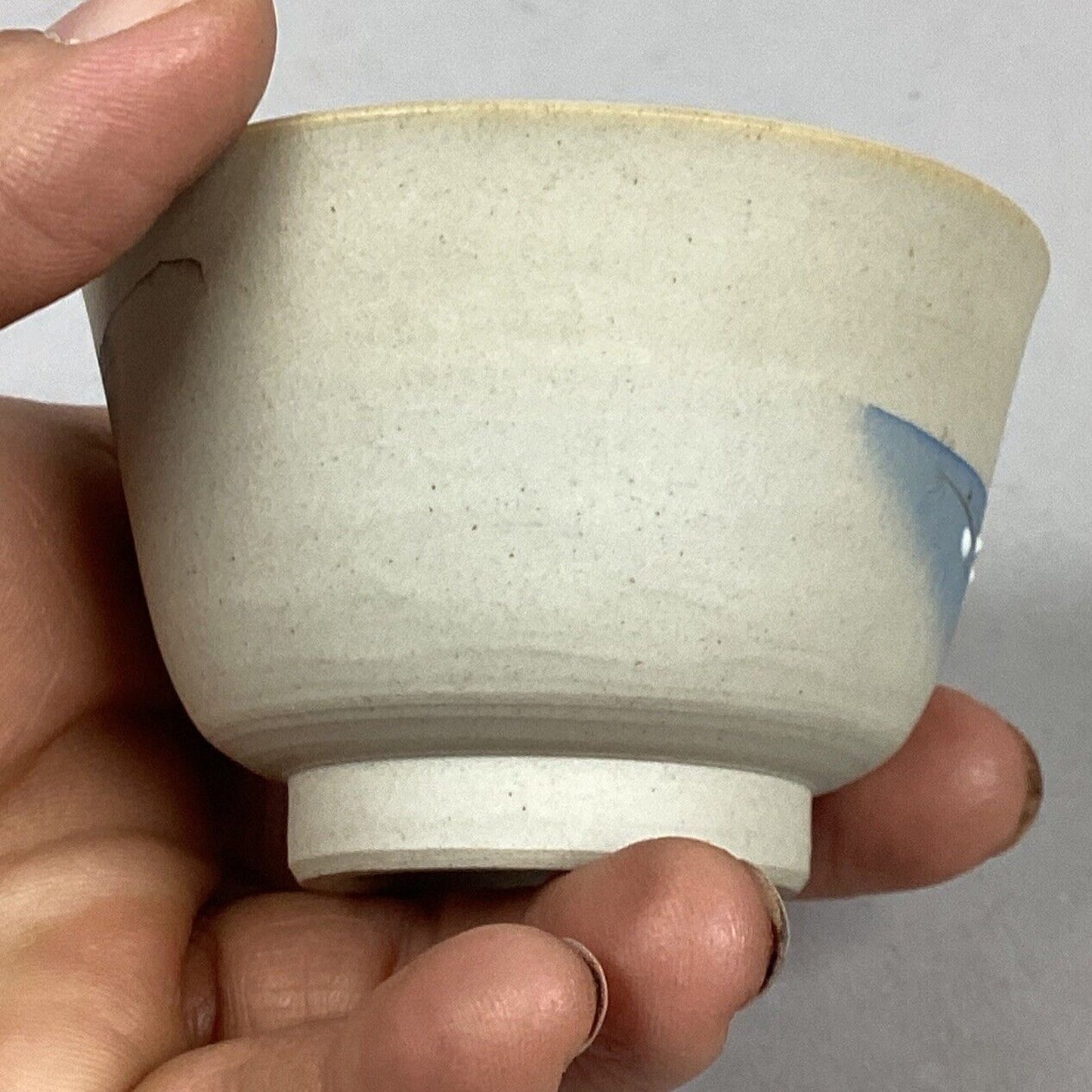 Hand Painted Japanese Tea Cup - Mount Fiji - 1 3/4”H
