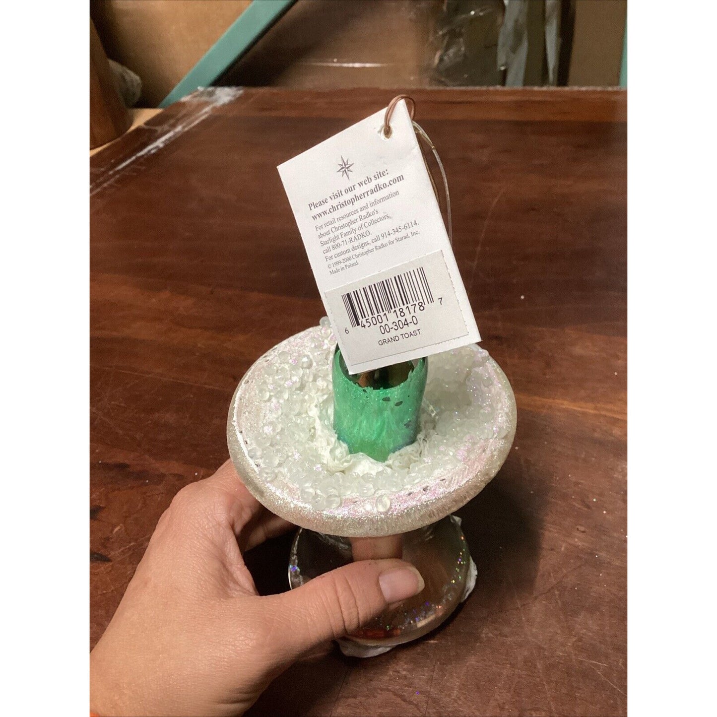 VTG Radko Grand Toast Year 2000 Y2K Champagne Bottle Bucket - Broken At Base