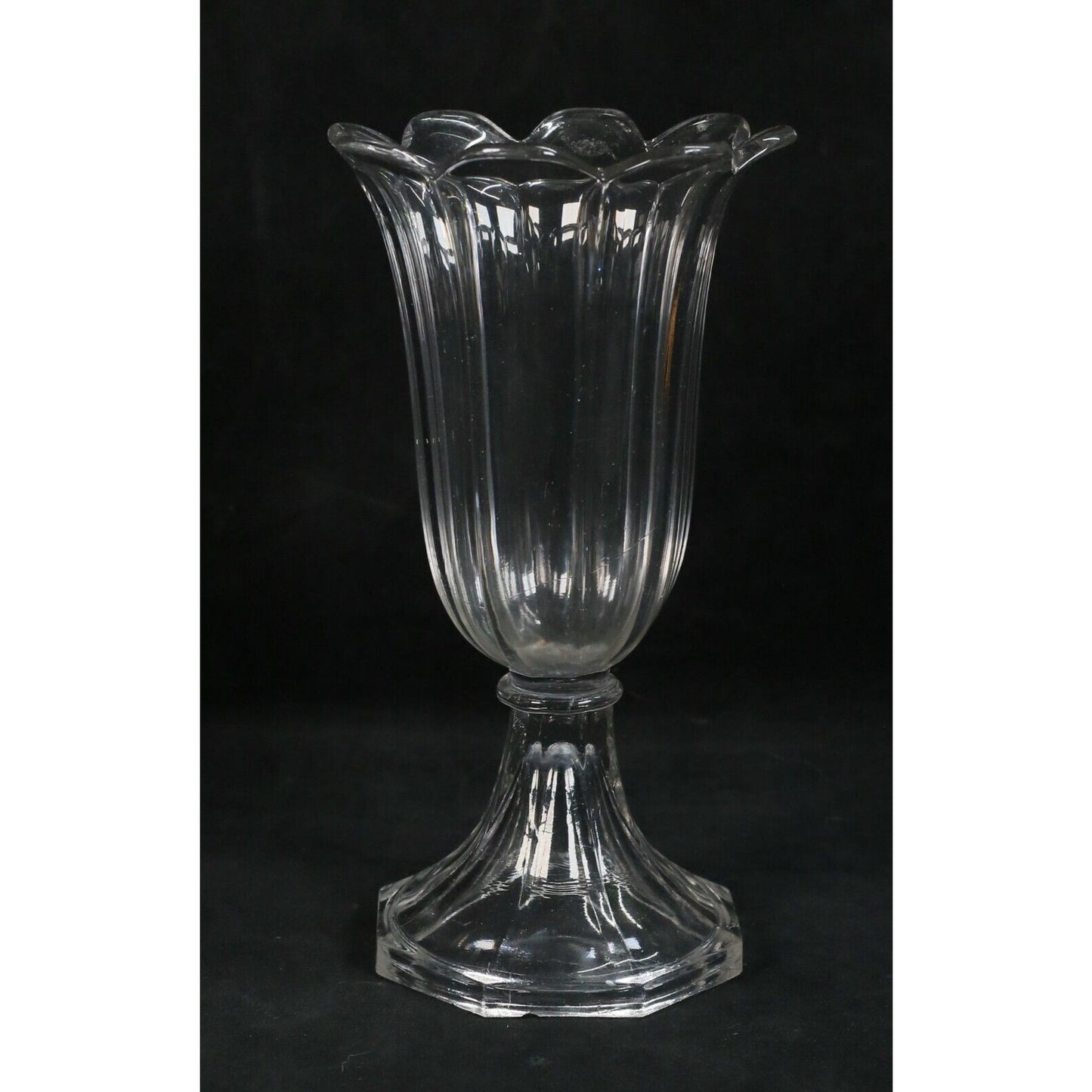 3 Pieces Pressed Glass