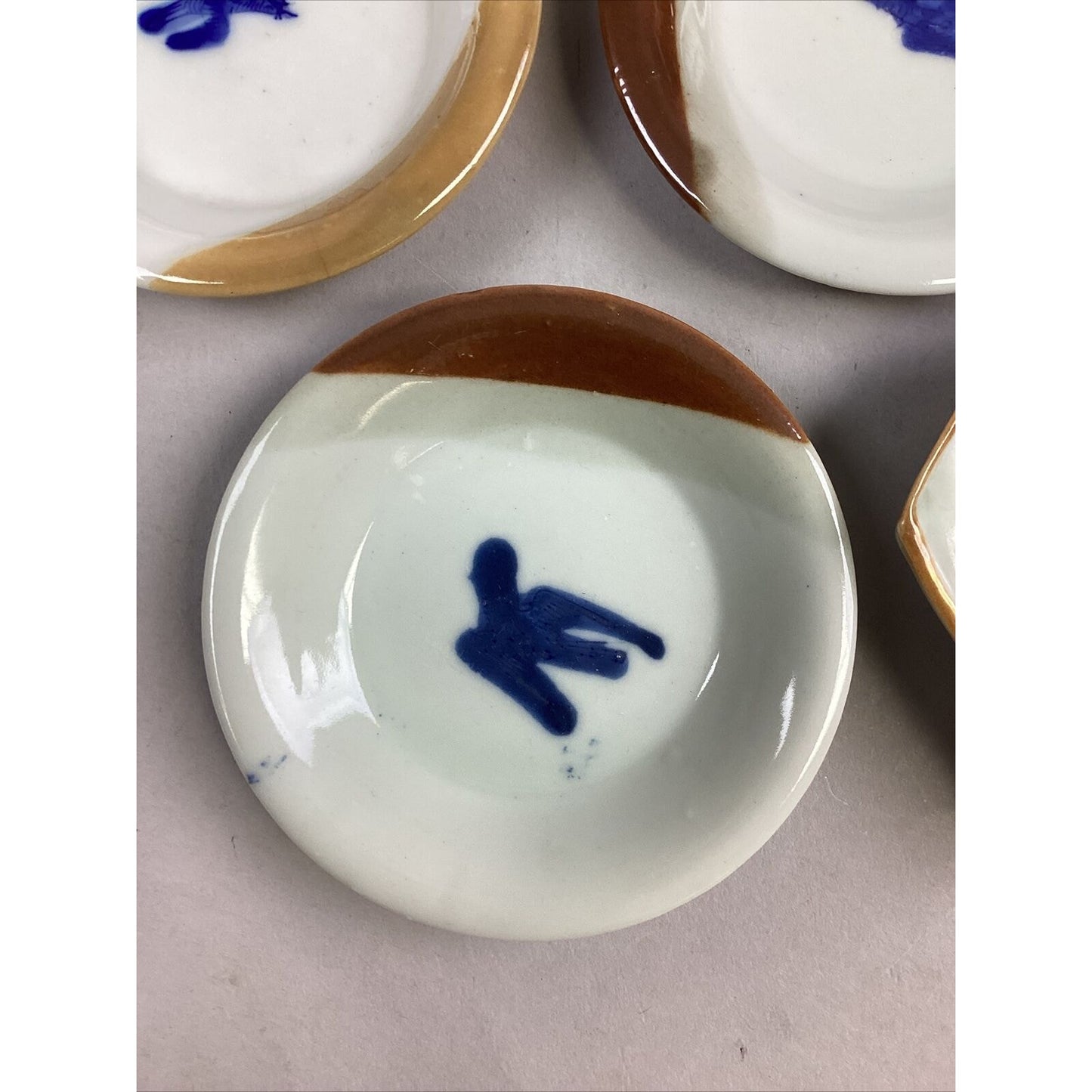 Set Of 7 Vintage Chinese Hand Painted Porcelain Dishes/Bowls