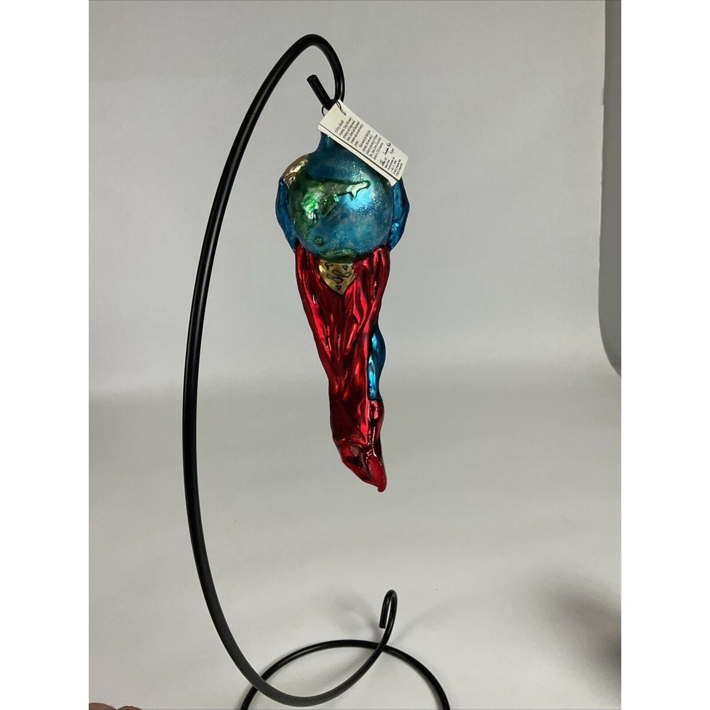 DC Warner Bros Store Christopher Radko Superman 1996 Glass Limited Ornament