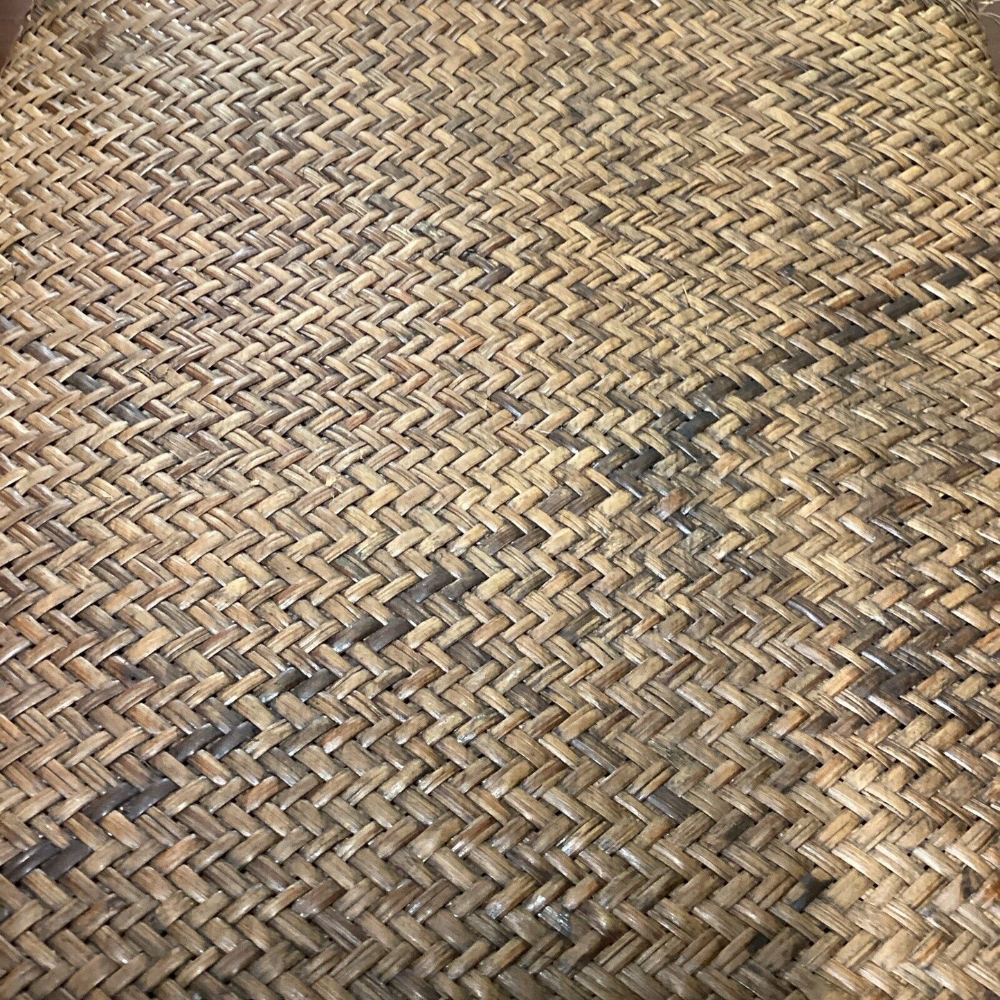 Vintage Handwoven Wicker Basket Backpack - 19x16”