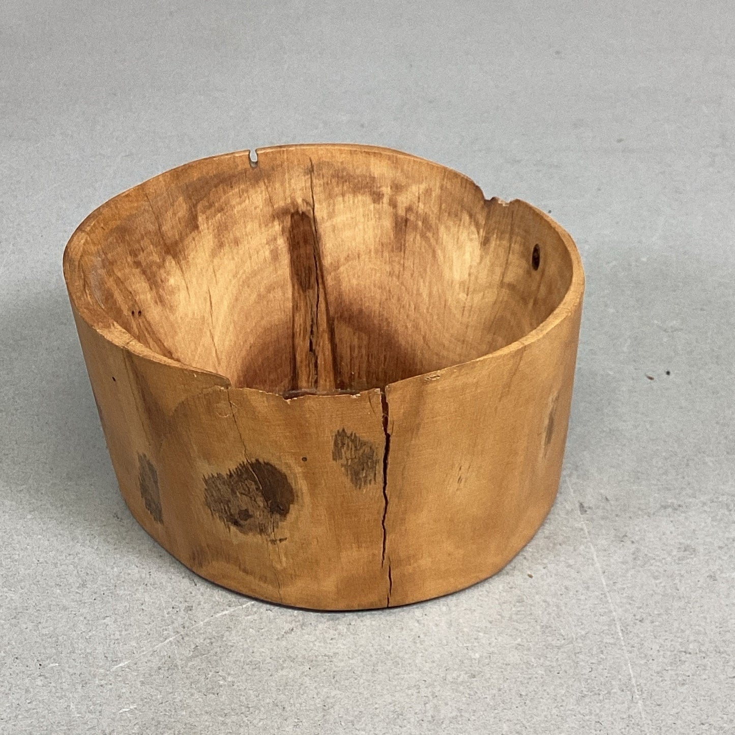 Set Of 2 Hand Carved Wooden Trinket Dishes/Catchall