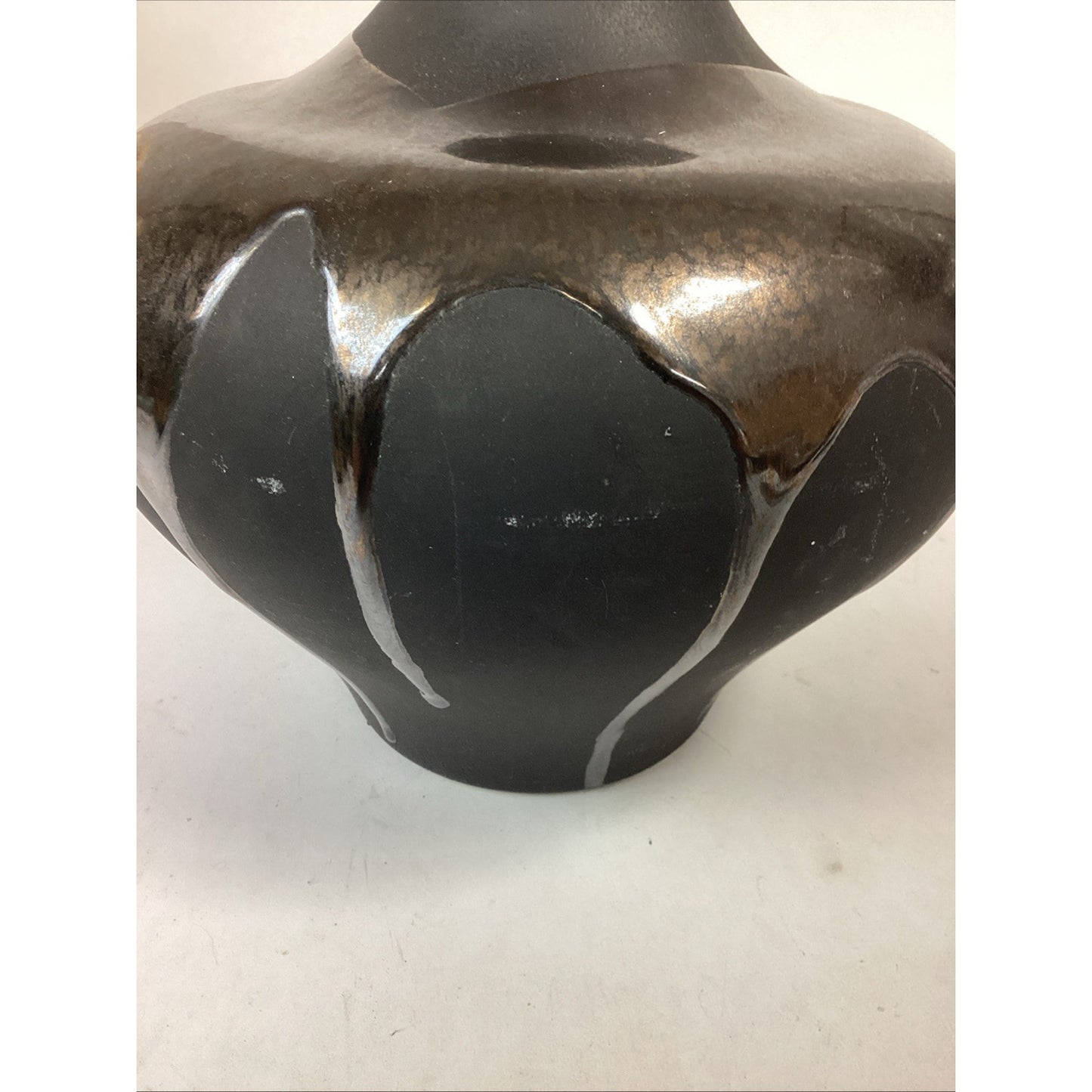 Vintage Haeger Pottery Vase W/ Drip Effect - #4415 - 9”H - American Made