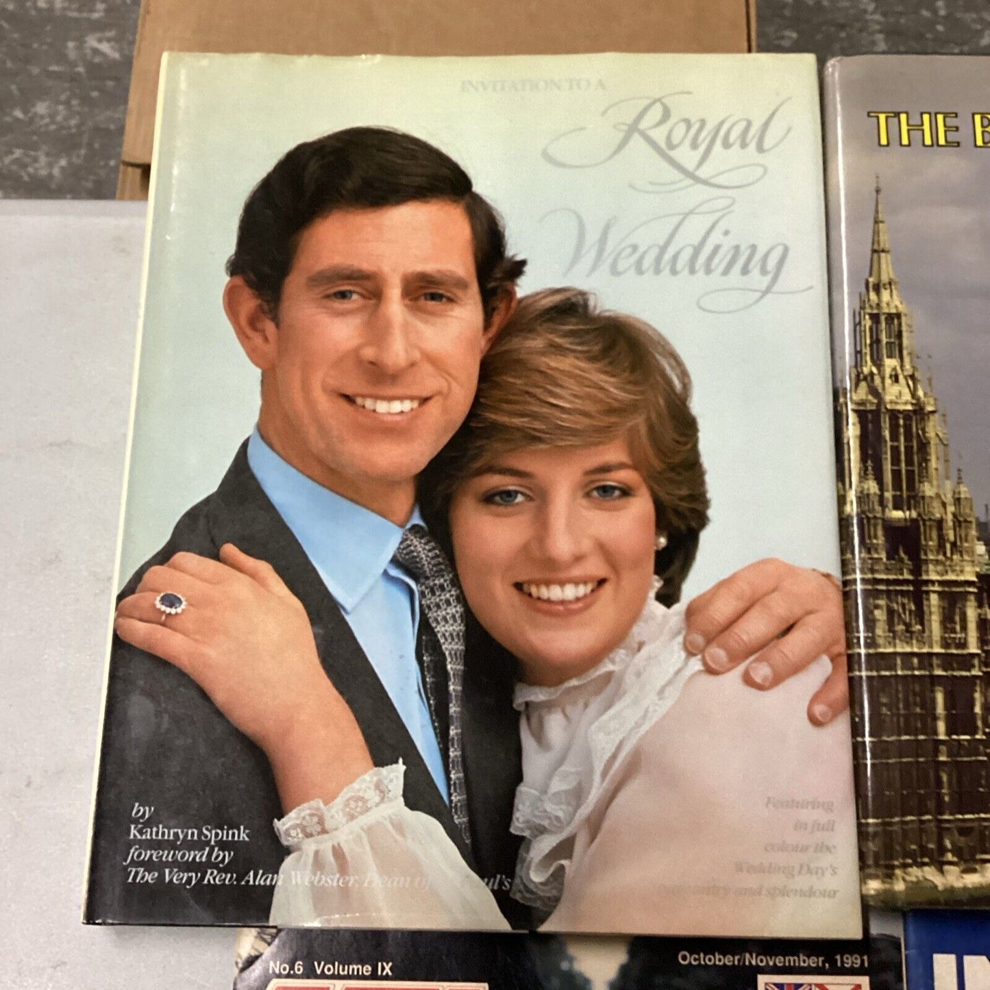 Lot Of 7 Vintage Books & Magazines - Royal Wedding, Book Of London, UK Magazine