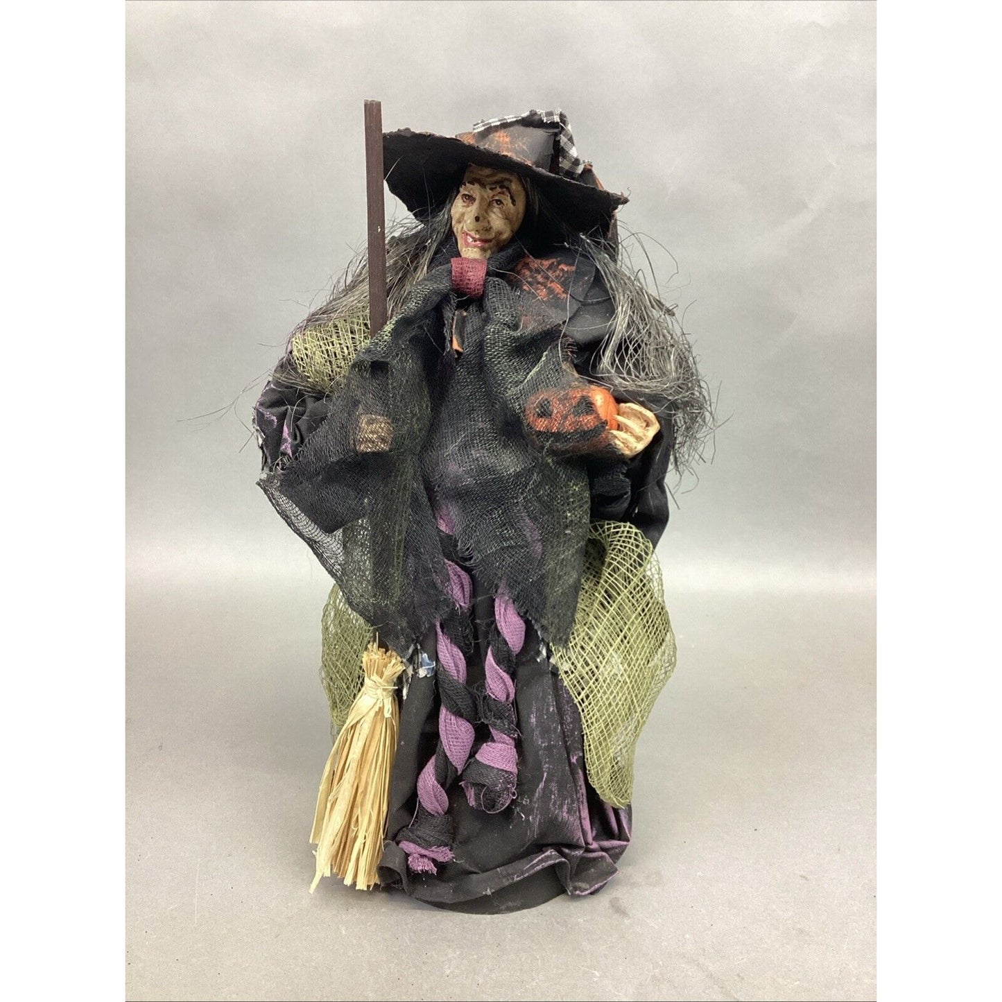 Windward Silks Halloween Witch Figurine With Open Base - 12”H