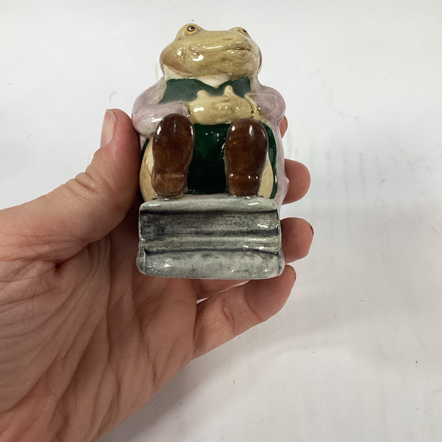 Beswick Beatrix Potter Mr Jackson Frog Figure 1974 UK Vintage Porcelain
