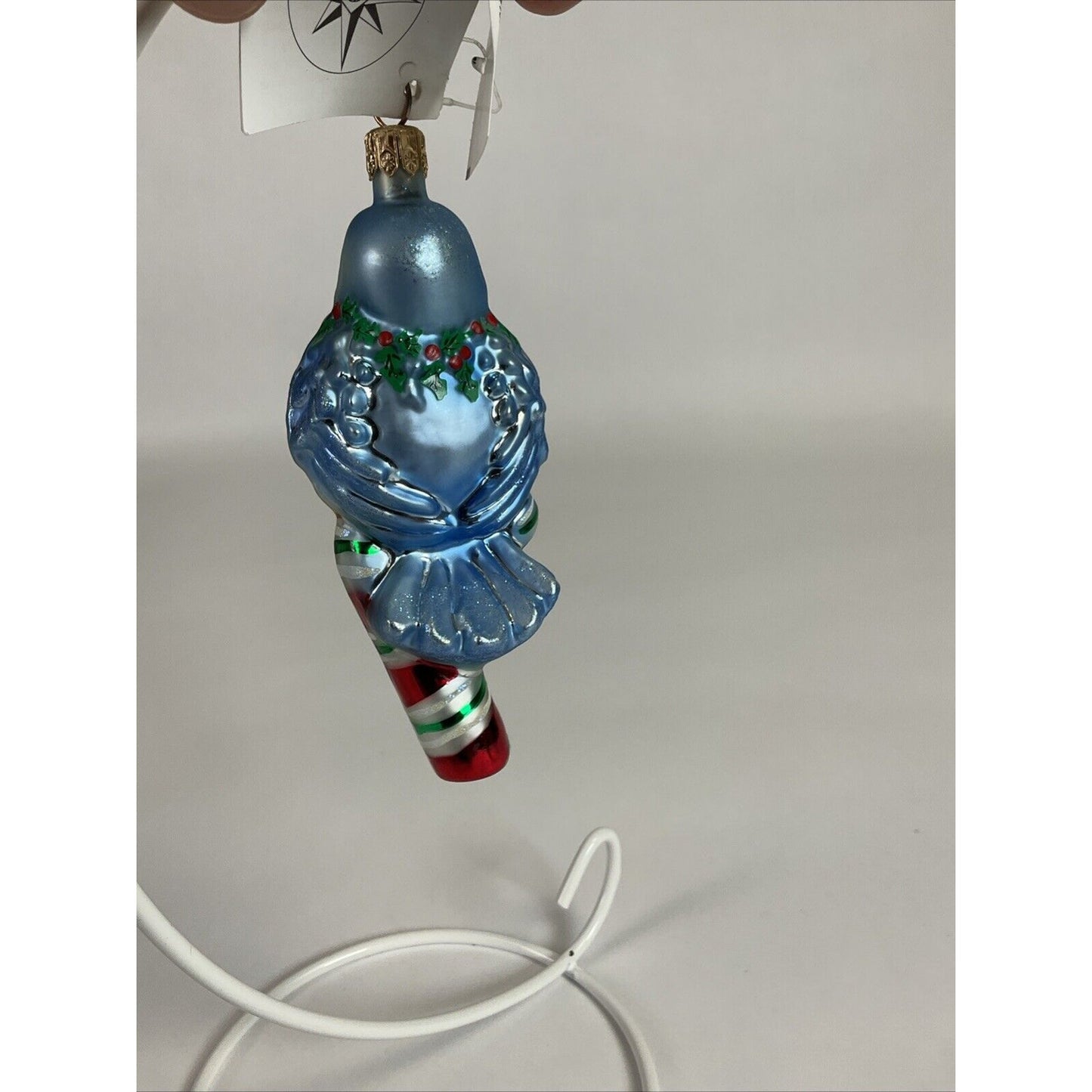 Christopher Radko Tweets On Sweets Glass Christmas Ornament