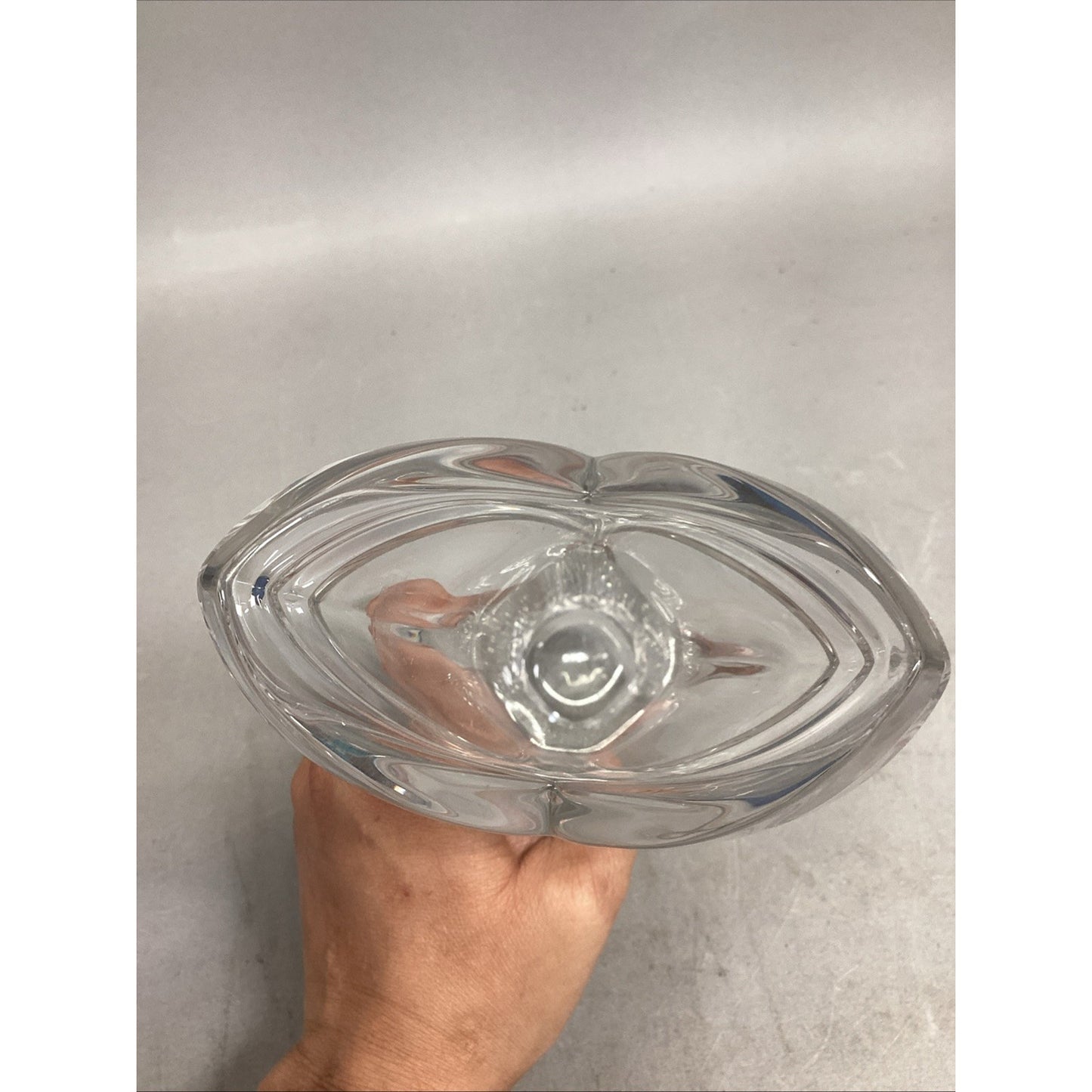 Mikasa Art Deco Glass Vase - 8.25”H