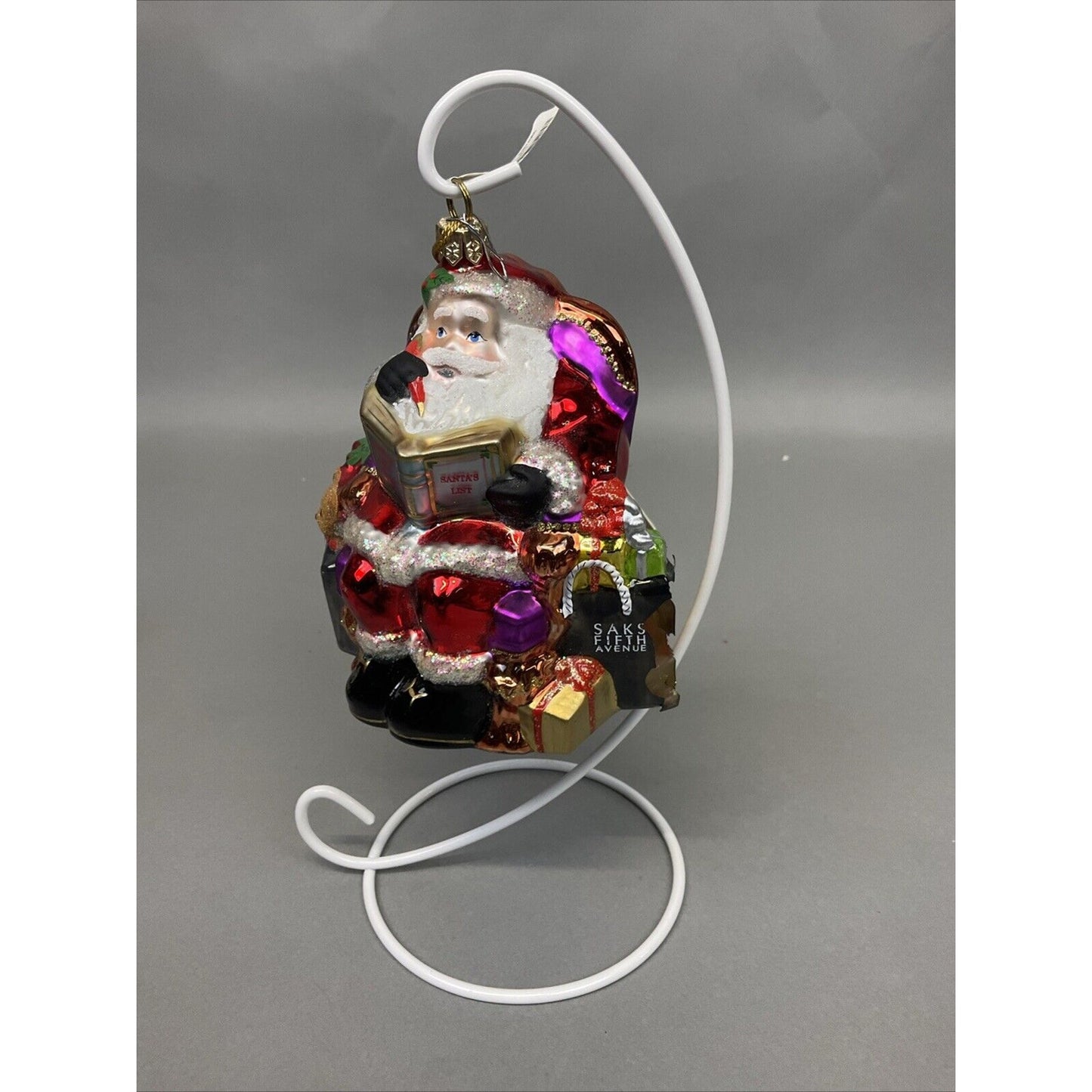 Polonaise Collection Saks 5th Ave Santa + Radko Ring In The Holidays / Damaged