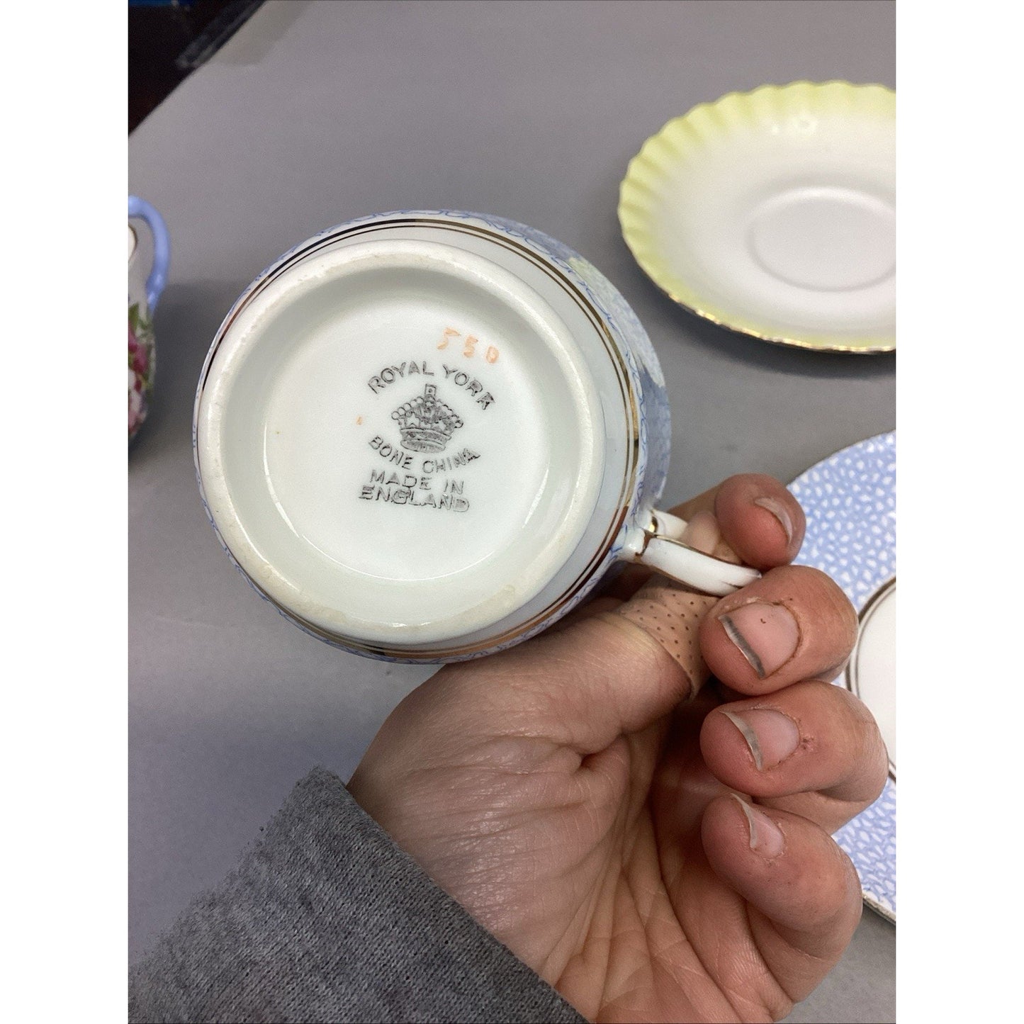 VTG Miscellaneous Lot Of 9 - Royal Albert/Royal York/Aynsley Cups/Saucers/Plates