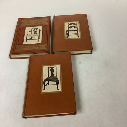 Set Of 3 - Little Book About Old Furniture - Illustrated