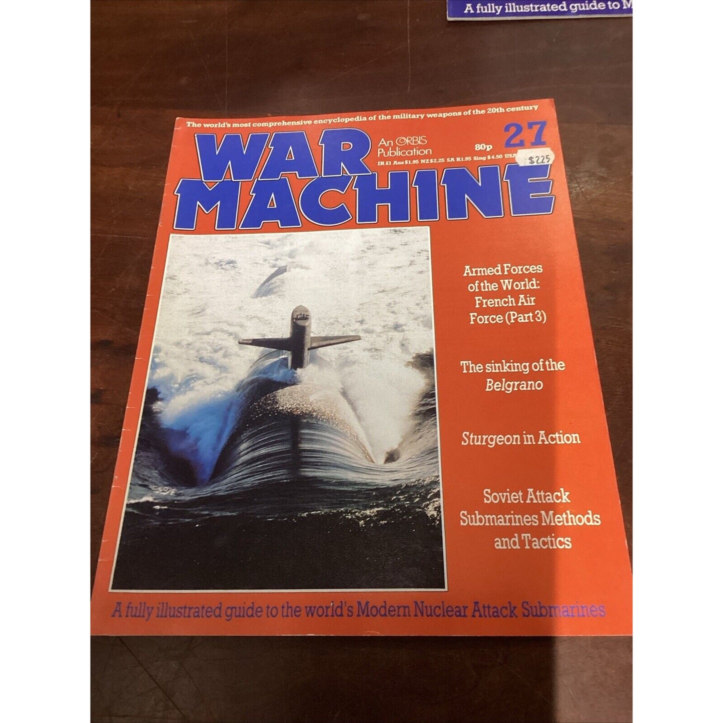 Lot Of 7 - War Machine Subs, Modern Subs Warfare, Subs In Color & US Ballistic M