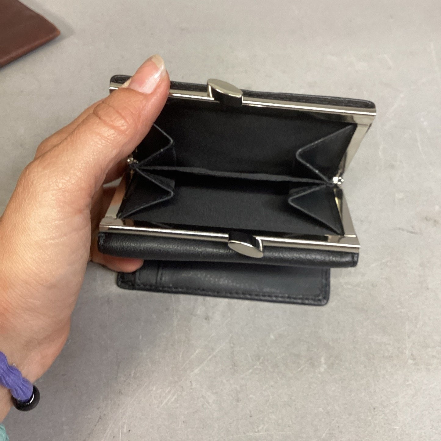 Set Of 2 Vintage Genuine Leather Wallets - Brown One Is Piel Brand