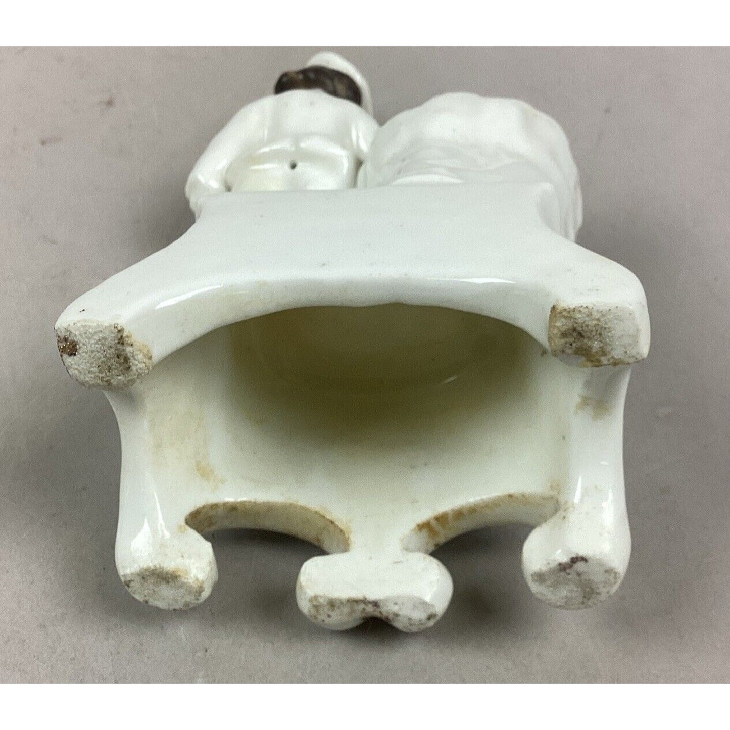 Antique Porcelain Figurine And Bud Vase