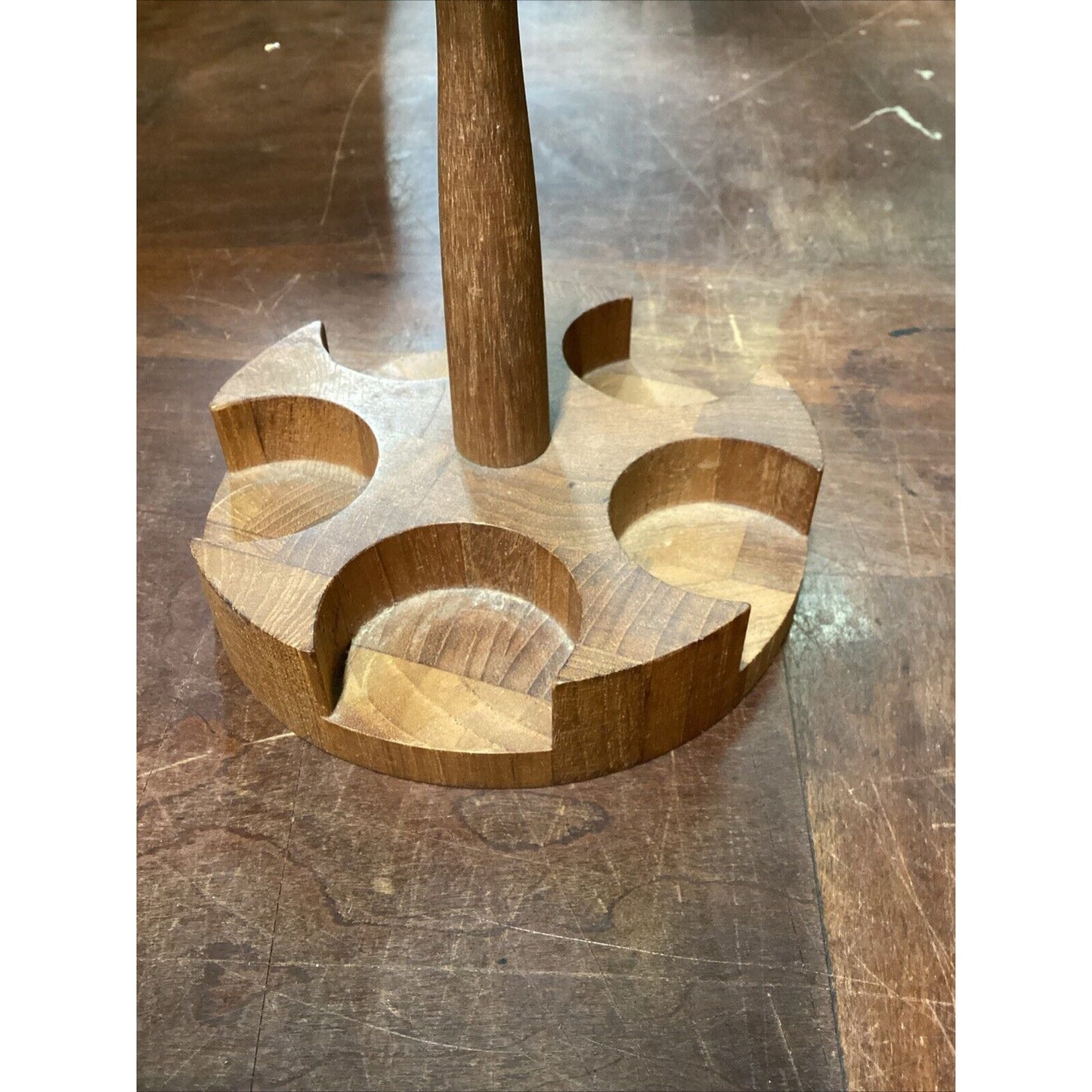 Vintage Wooden Teak Spice Rack - 7”