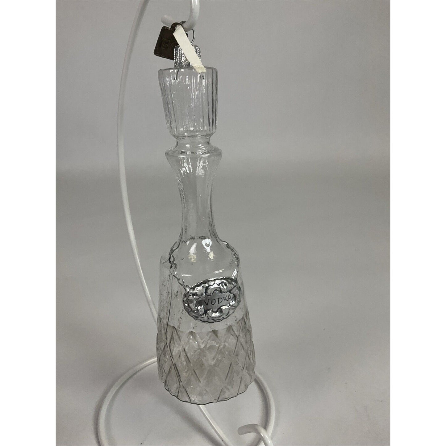 EC Eric Cortina Poland Glass Vodka Bottle Christmas Ornament