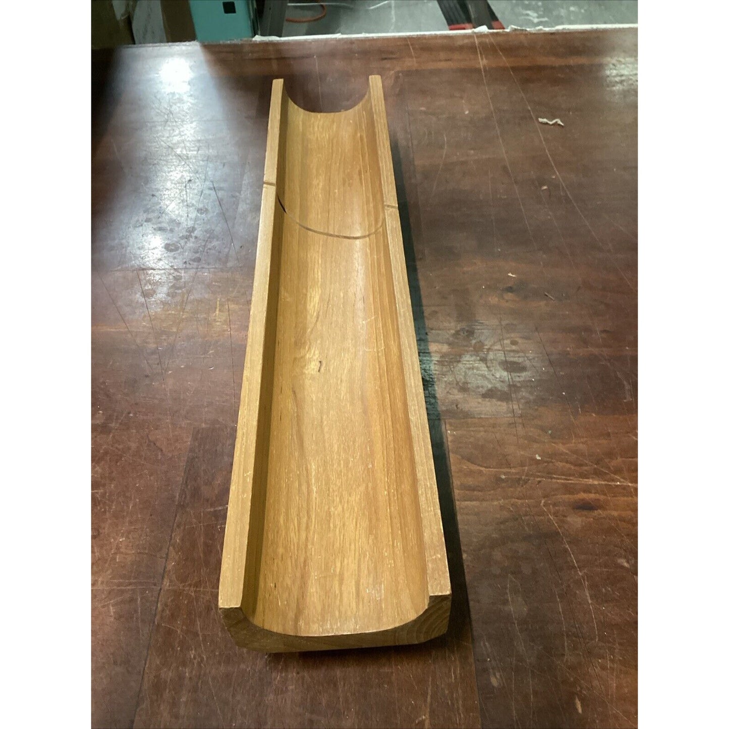 Selandia Teak Wood Bread Slicing Serving Tray Board with Feet - 17.5” - Thailand