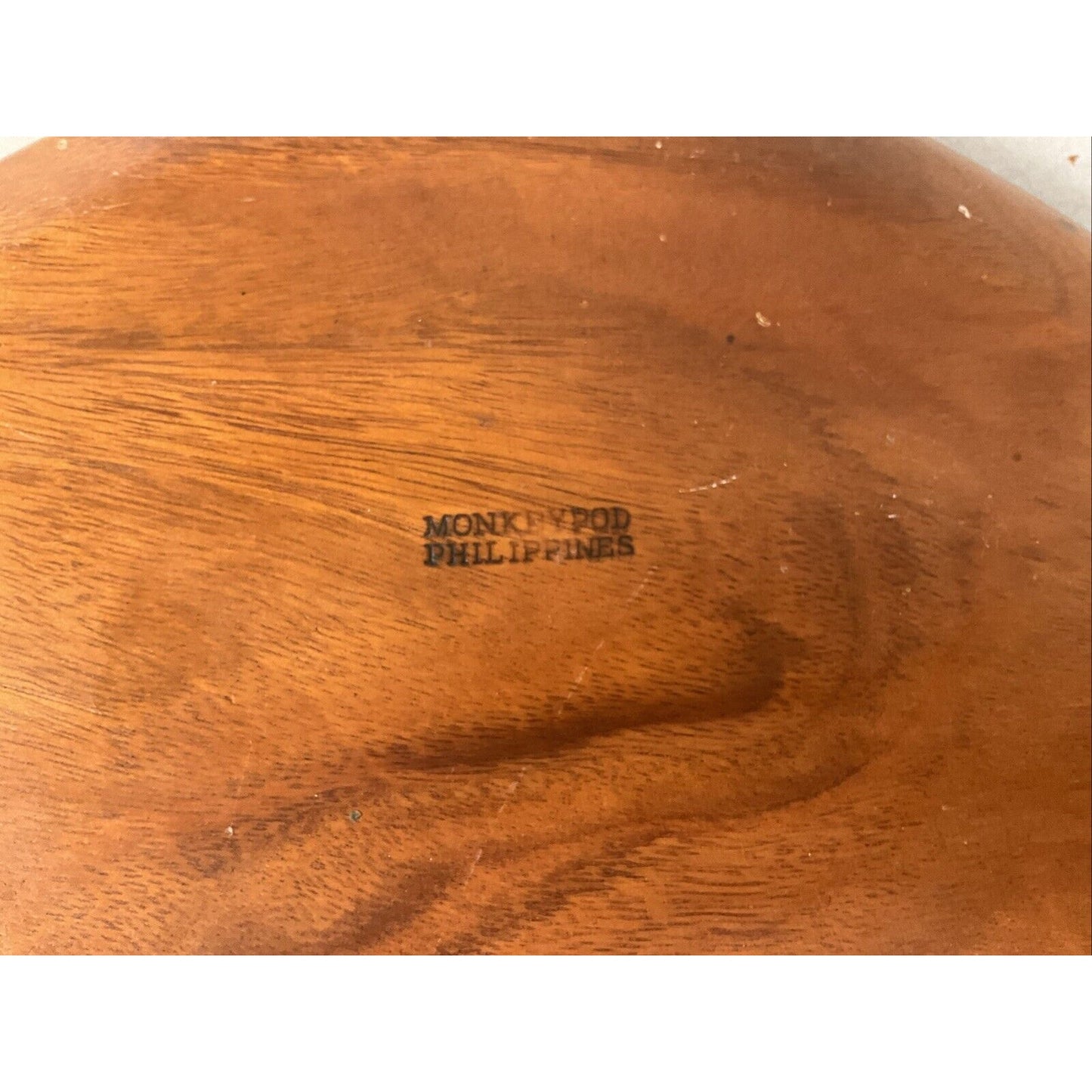 Vintage Monkey Pod Fish Dish