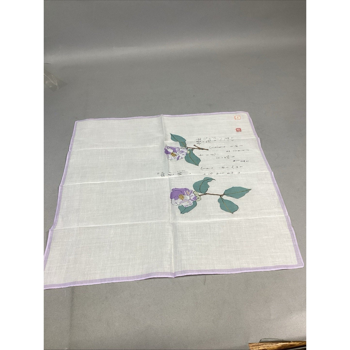 Set Of 2 Women’s Scarves And 1 Purple Flower Handkerchief