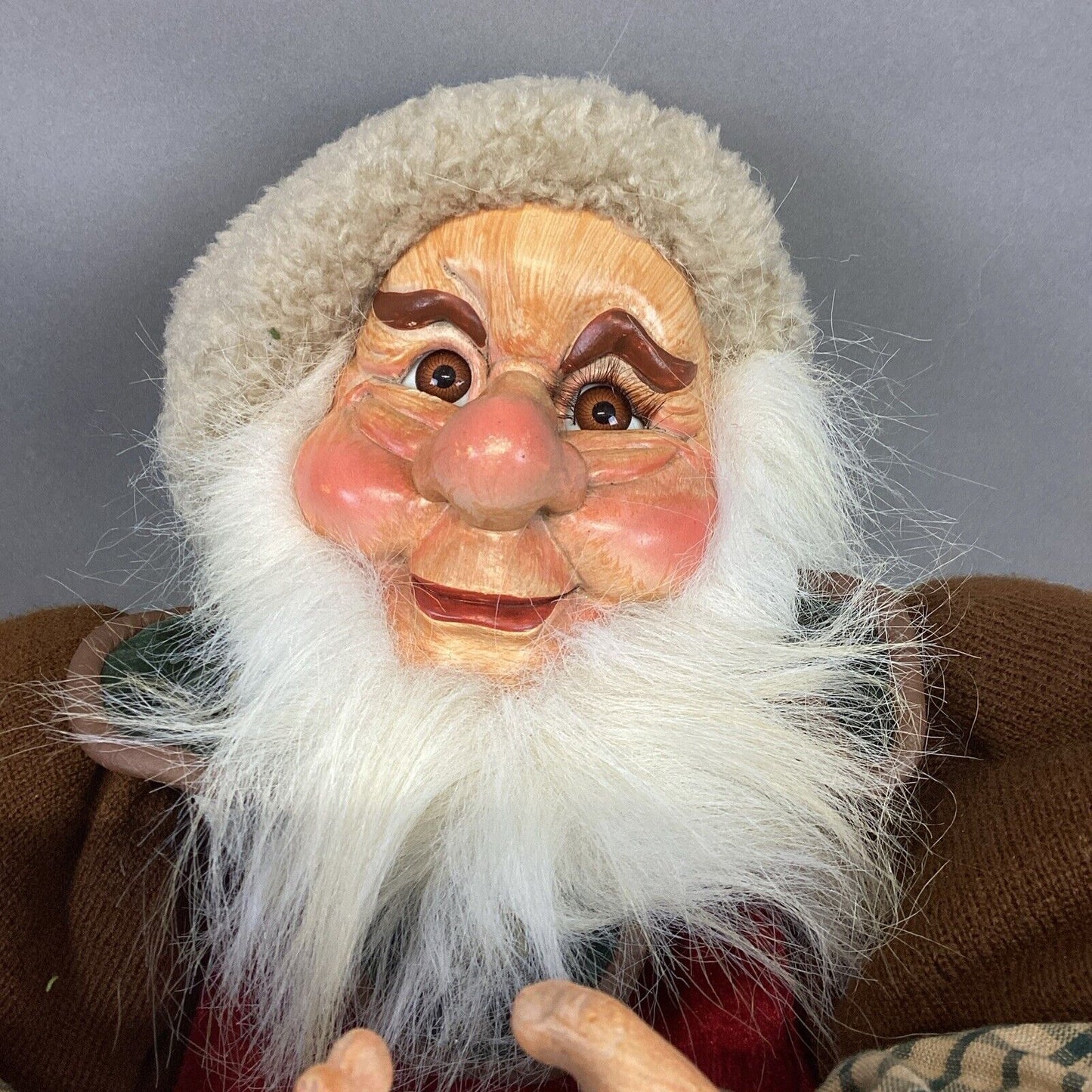 Vintage Large Norwegian Christmas Wood Maker Elf Doll - 30”