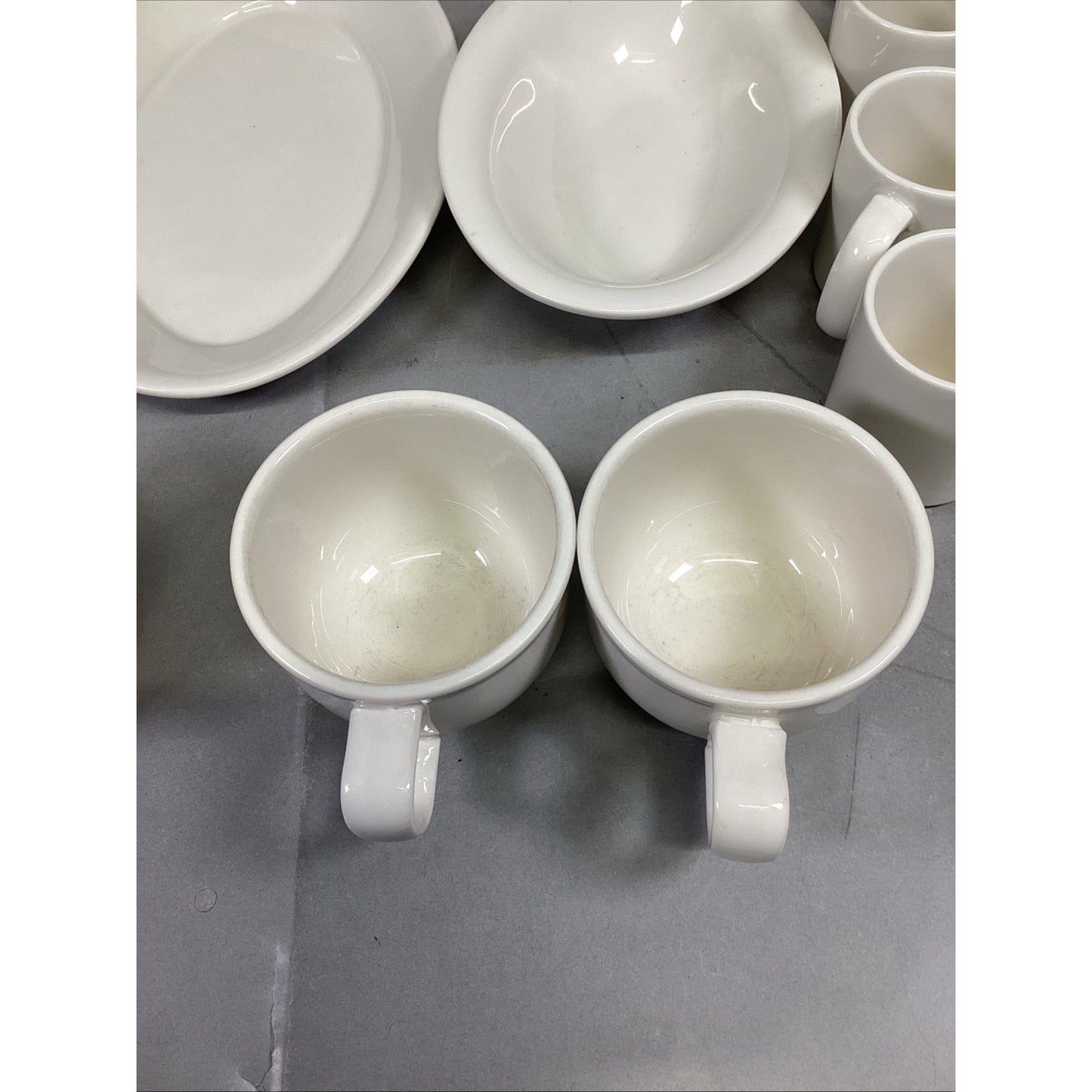 Homer Laughlin China - Set Of 34 Bowls, Plates, Mugs, Soup Bowls & More