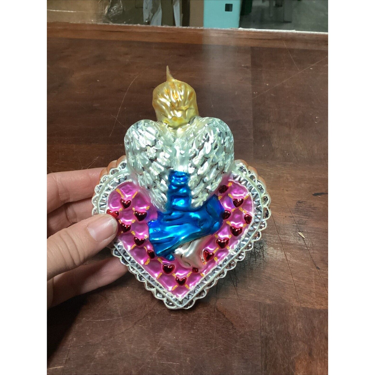 RADKO 'CUPID'S SURPRISE' Feb 2002 Ornament of Month - Broken Top