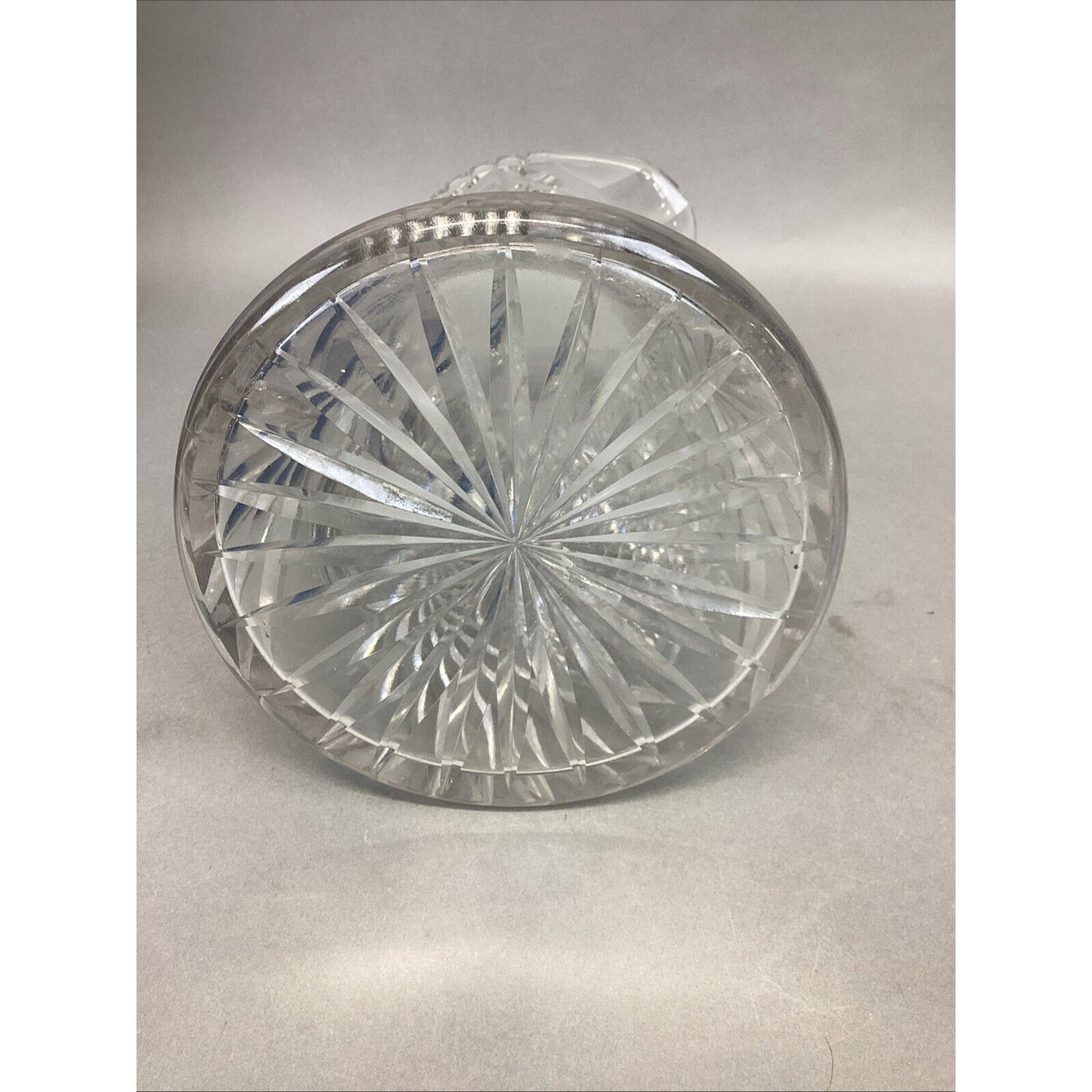 Vintage Decorative American Cut Glass Pitcher - 10”