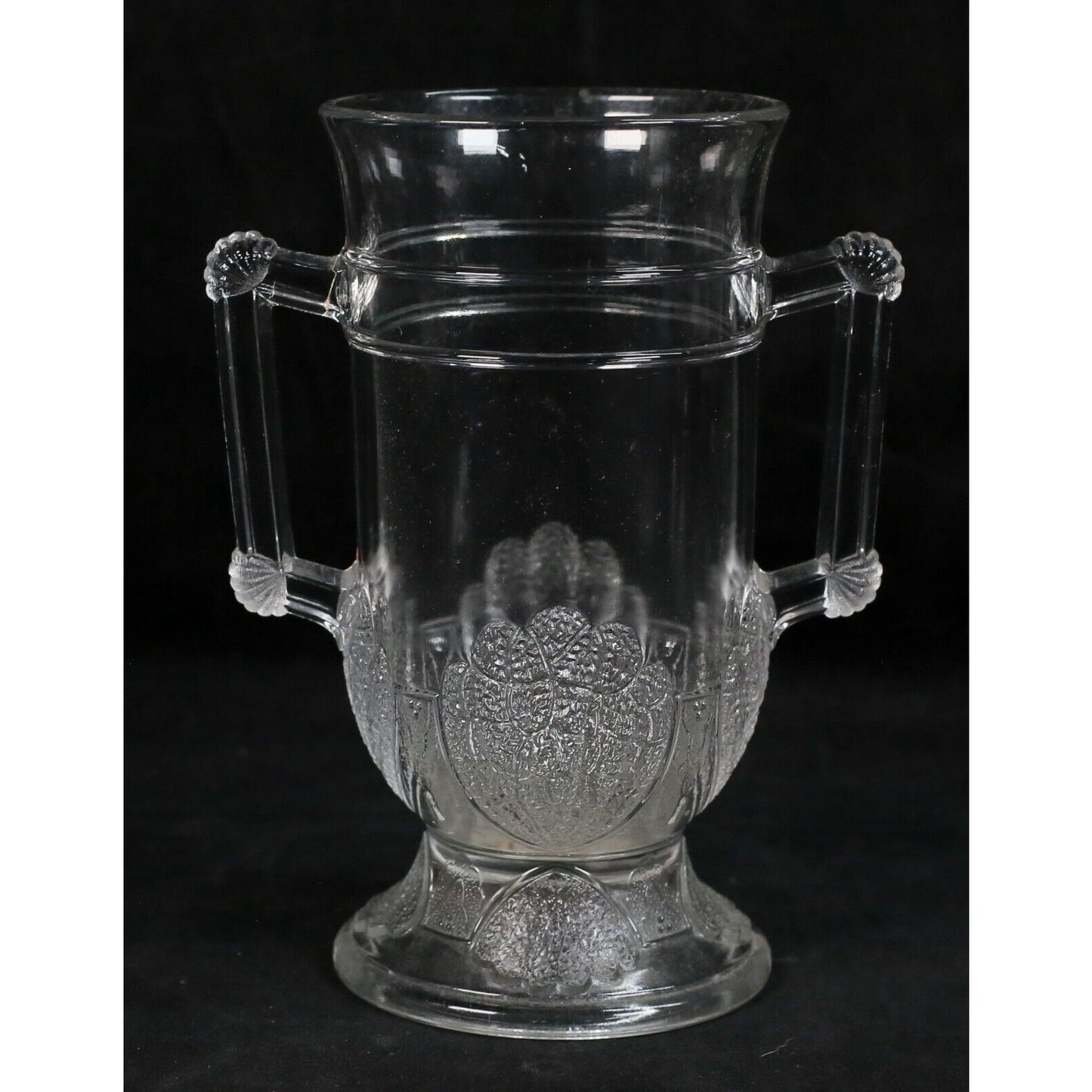 3 Pieces Pressed Glass