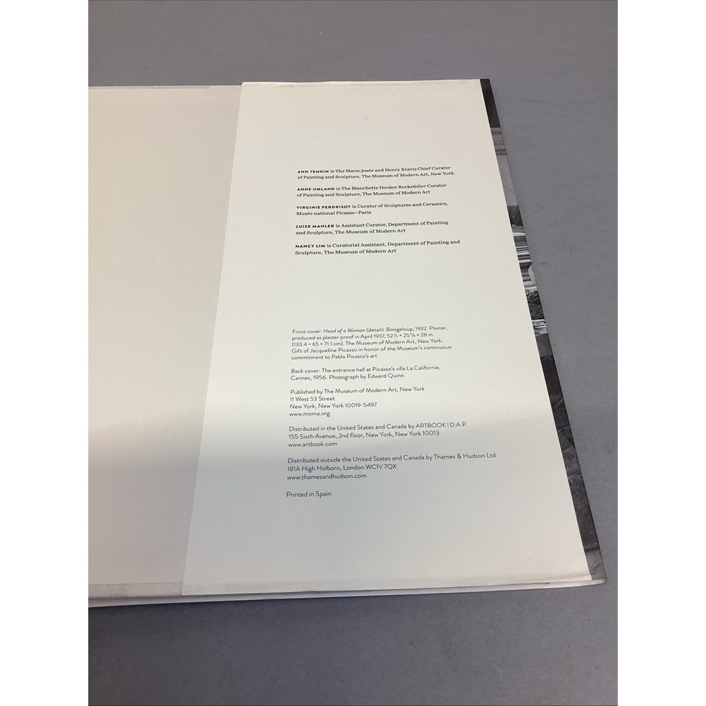 Picasso Sculpture Hardback Book MoMA, NEW, Temkin-Umland