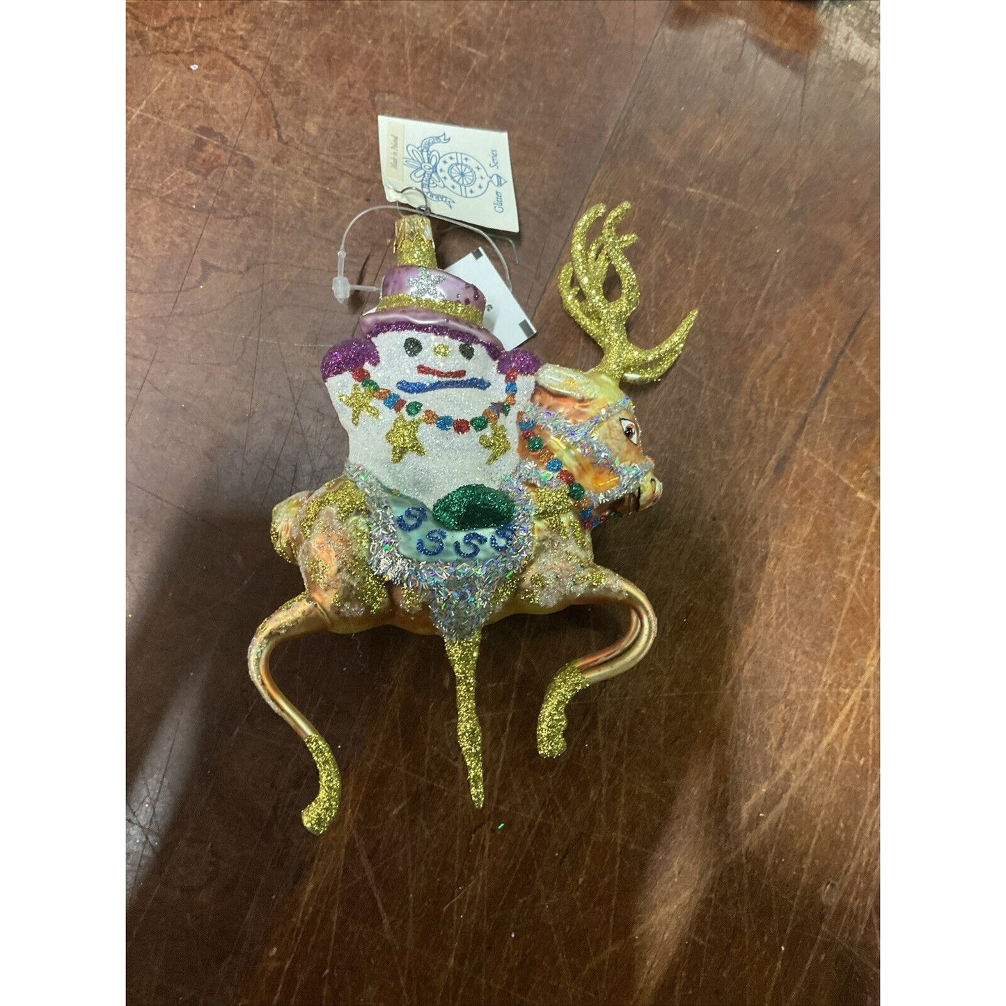 Radko Vanderbear Sleddin And Skiddadlin + Snowman Riding Vixen Reindeer / Damage