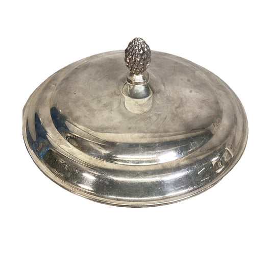 Sheffield Silver Co Pinecone Finial Serving Dish Replacement Lid 7.5"D